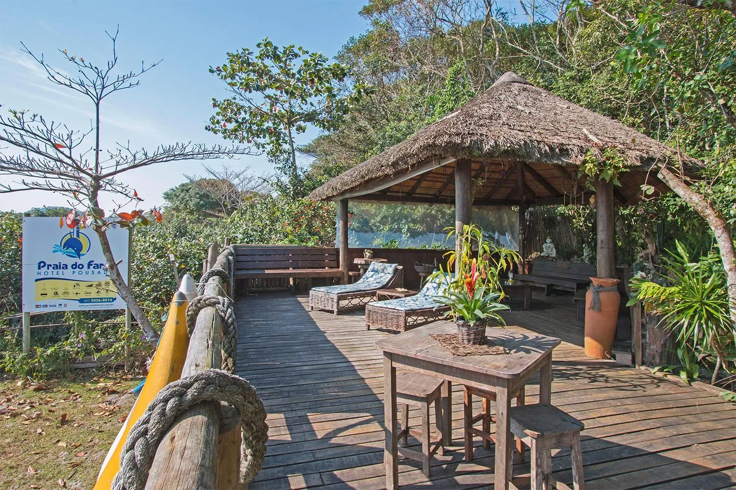 Garden view in Hotel Pousada Praia do Farol