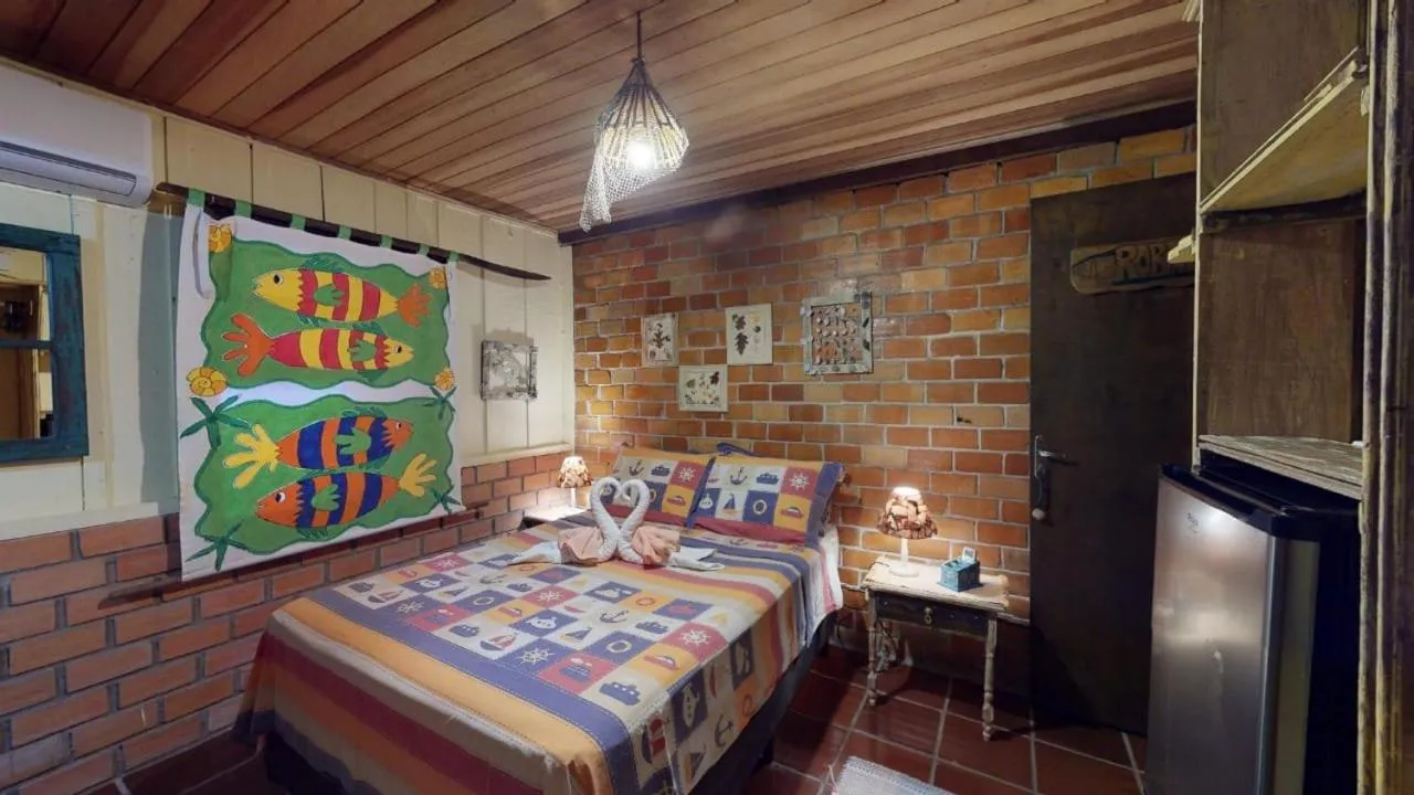 Bed in Hotel Pousada Praia do Farol