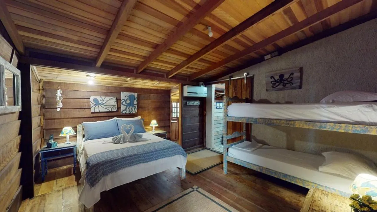 Bed in Hotel Pousada Praia do Farol