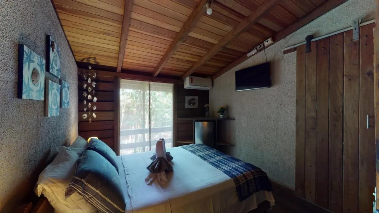 Bed in Hotel Pousada Praia do Farol