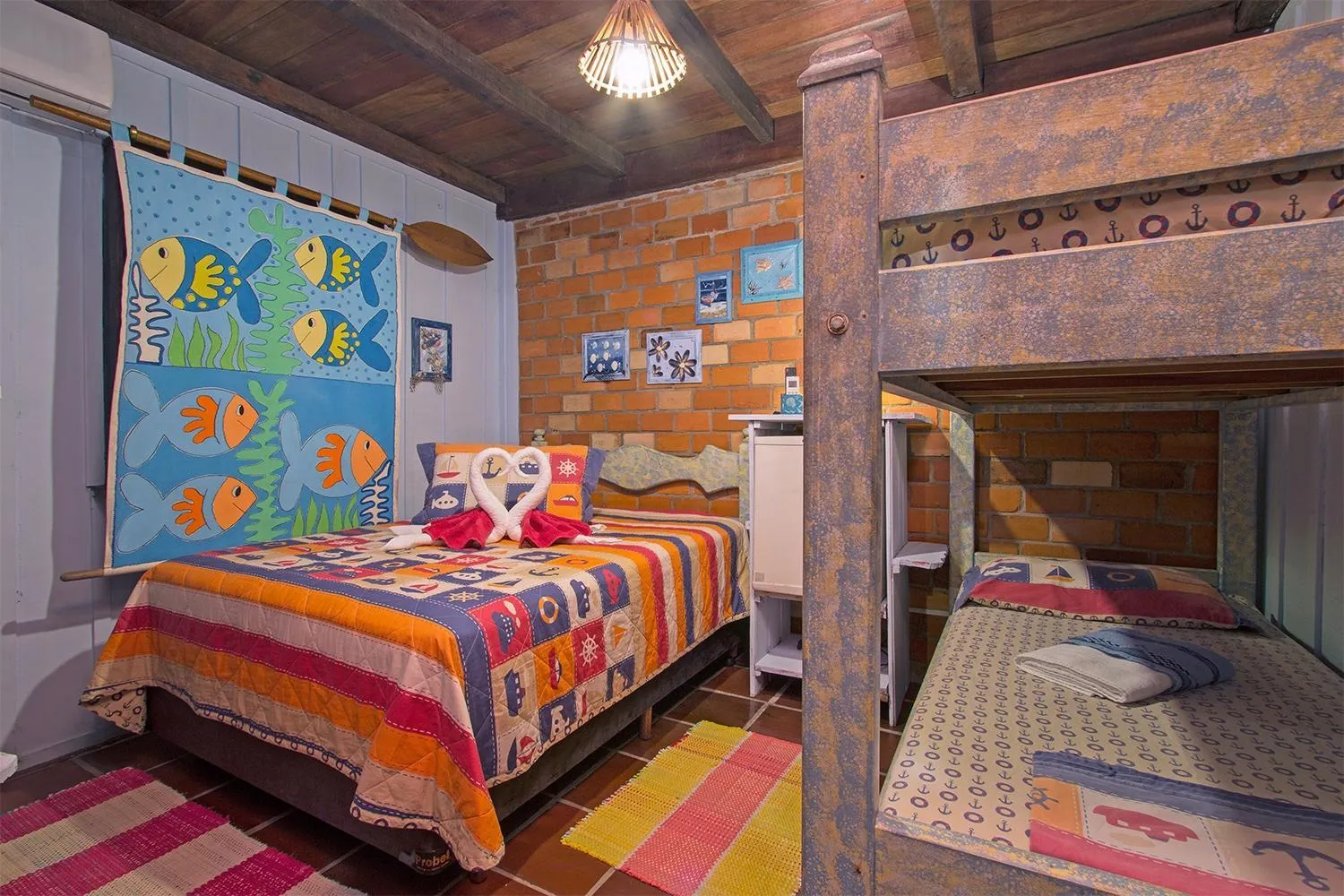 Bed in Hotel Pousada Praia do Farol