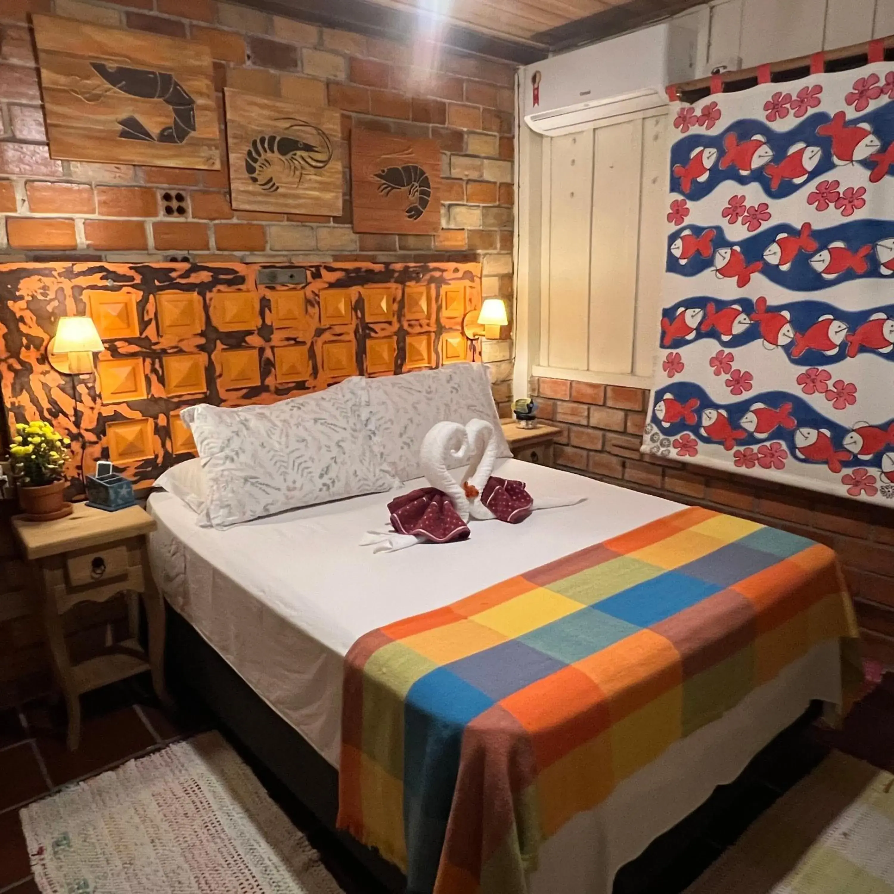 Family Room with Private Bathroom in Hotel Pousada Praia do Farol Family Room with Private Bathroom in Hotel Pousada Praia do Farol