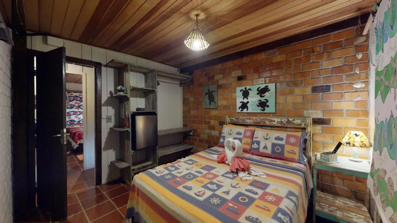 Bed in Hotel Pousada Praia do Farol