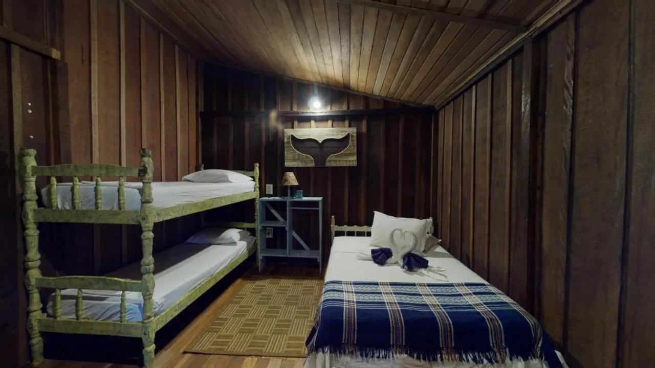 Bed in Hotel Pousada Praia do Farol