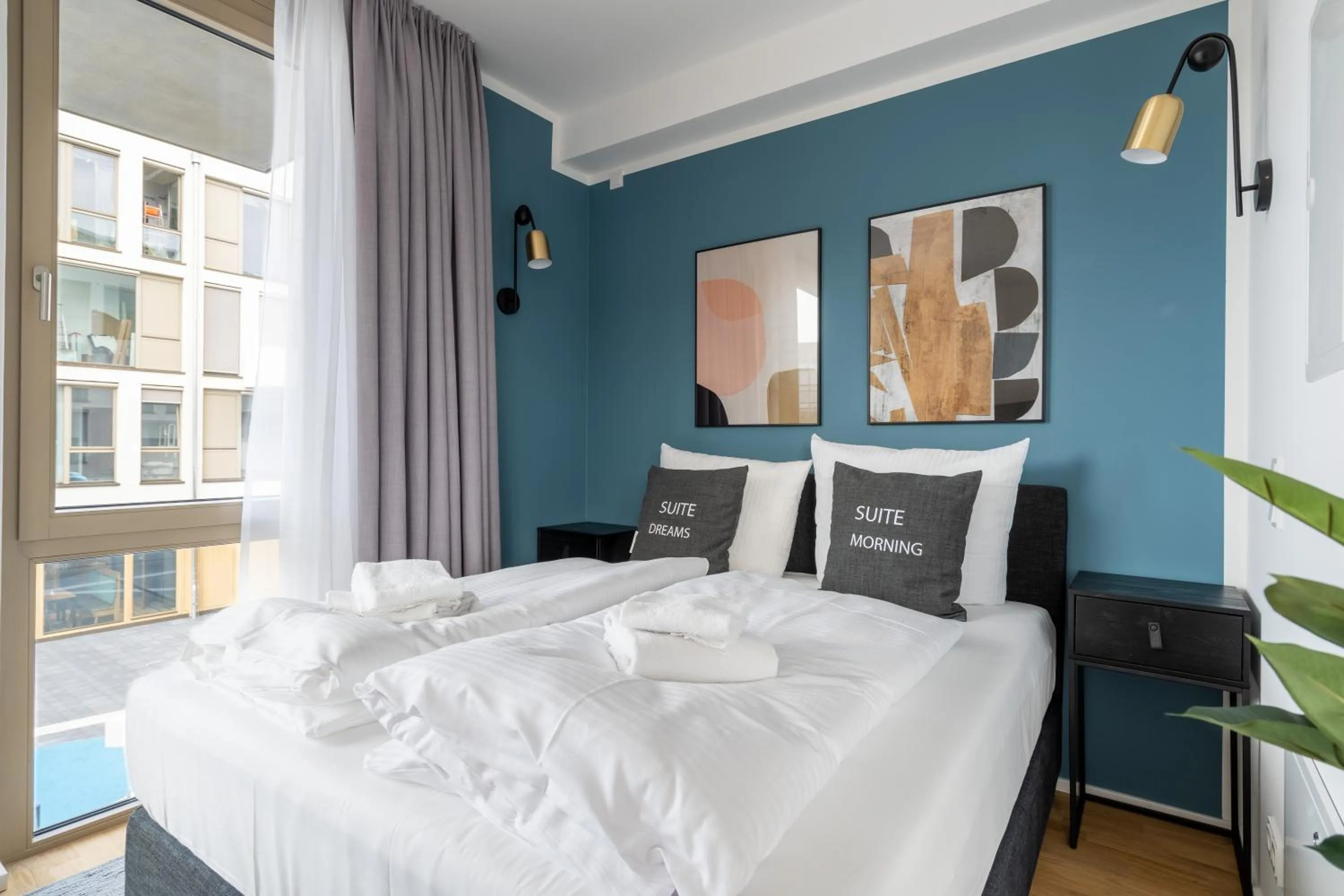 Bed in Limehome Potsdam Annemarie-Wolff-Platz