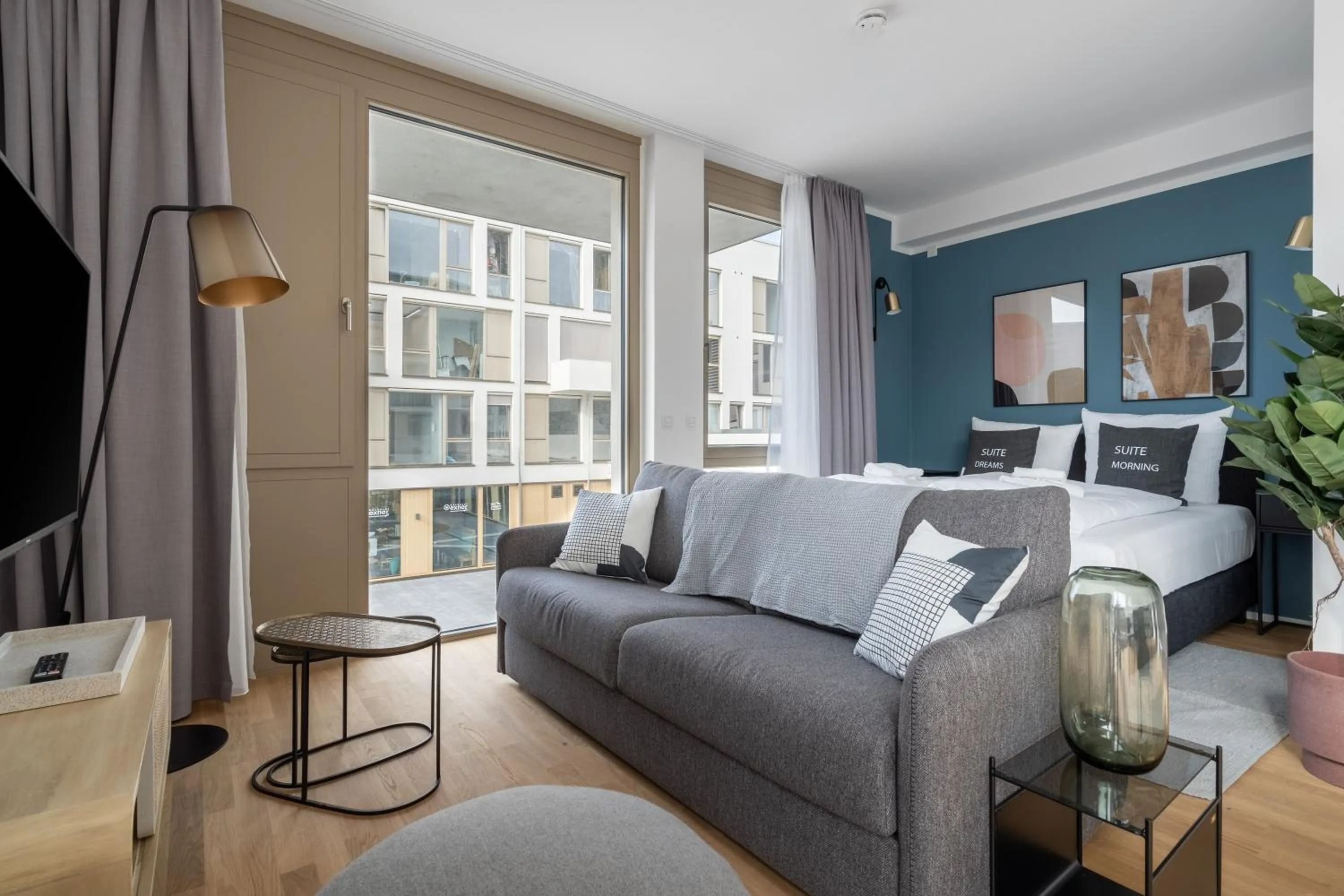 Bed in Limehome Potsdam Annemarie-Wolff-Platz