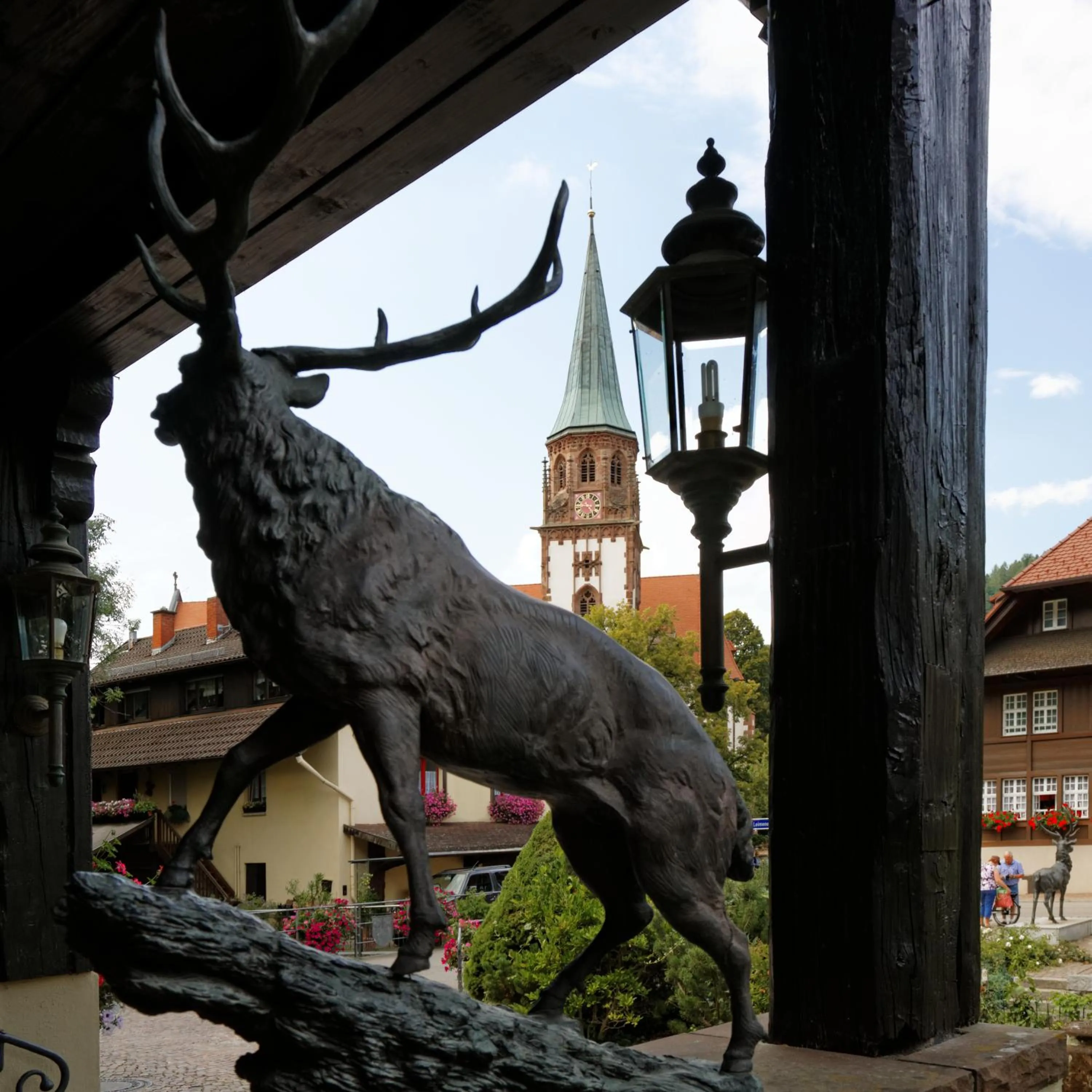 Decorative detail in Hotel Hirschen