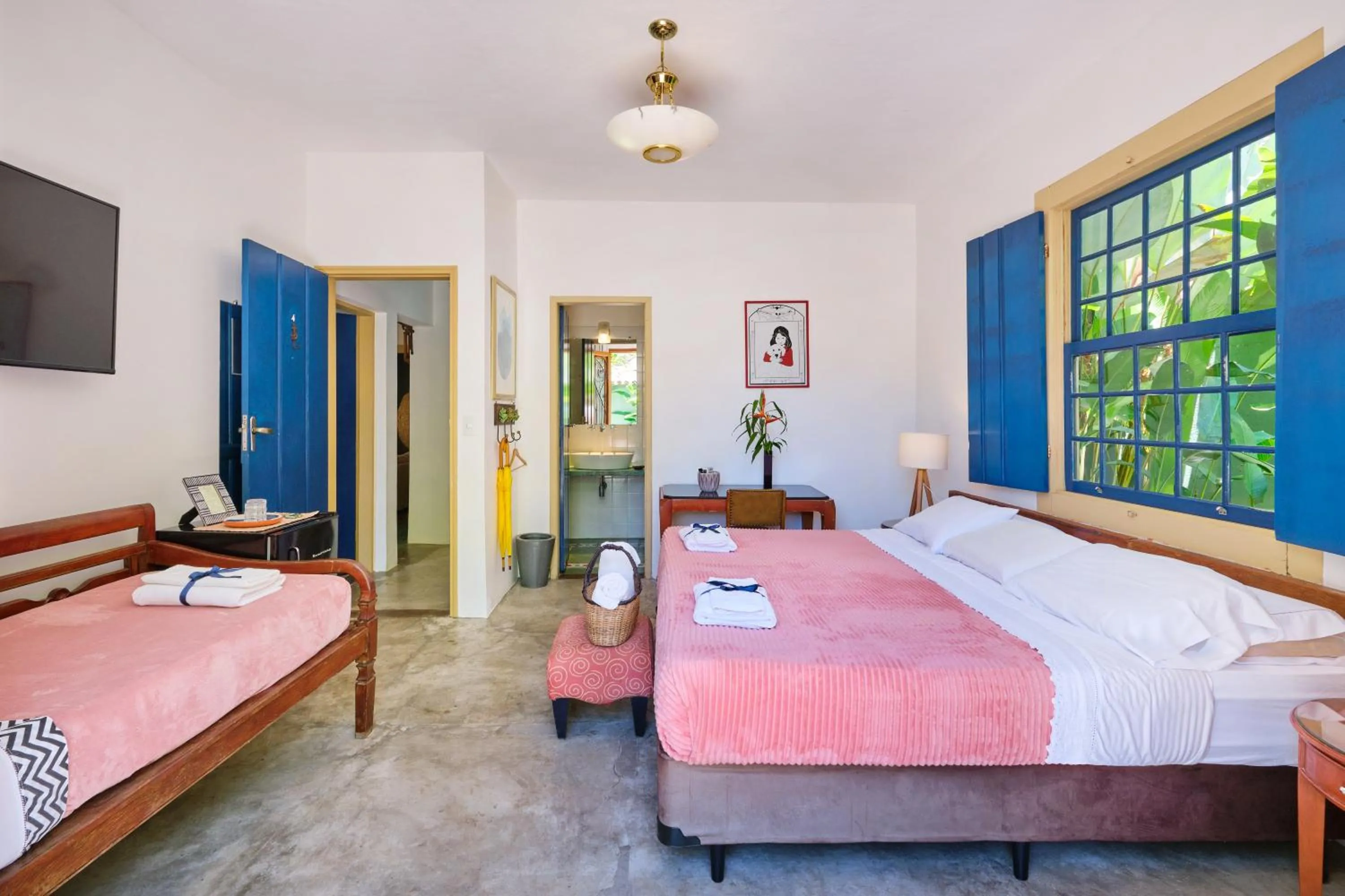 Bed in Pousada Pontal Gardens