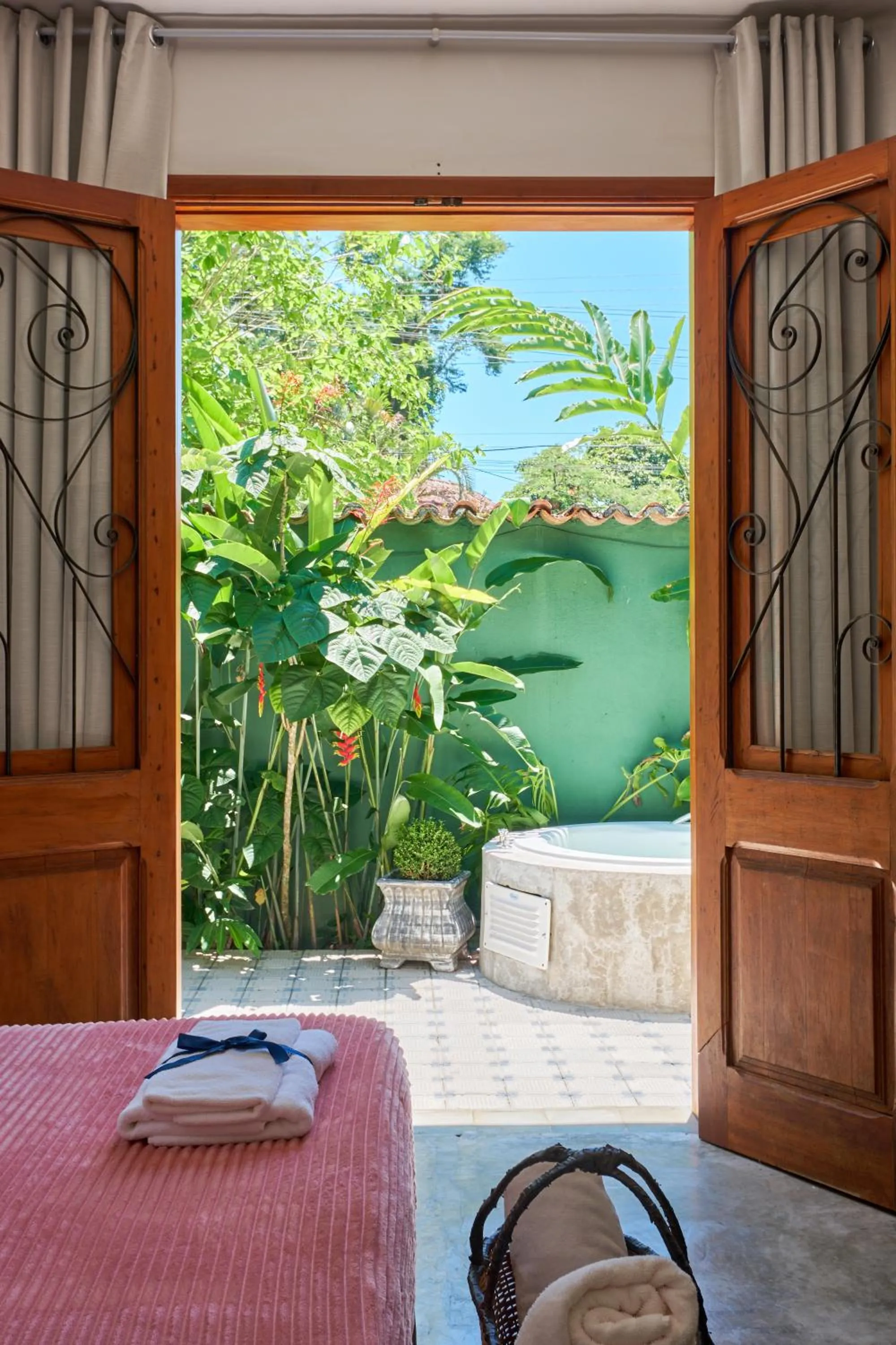 Bed in Pousada Pontal Gardens