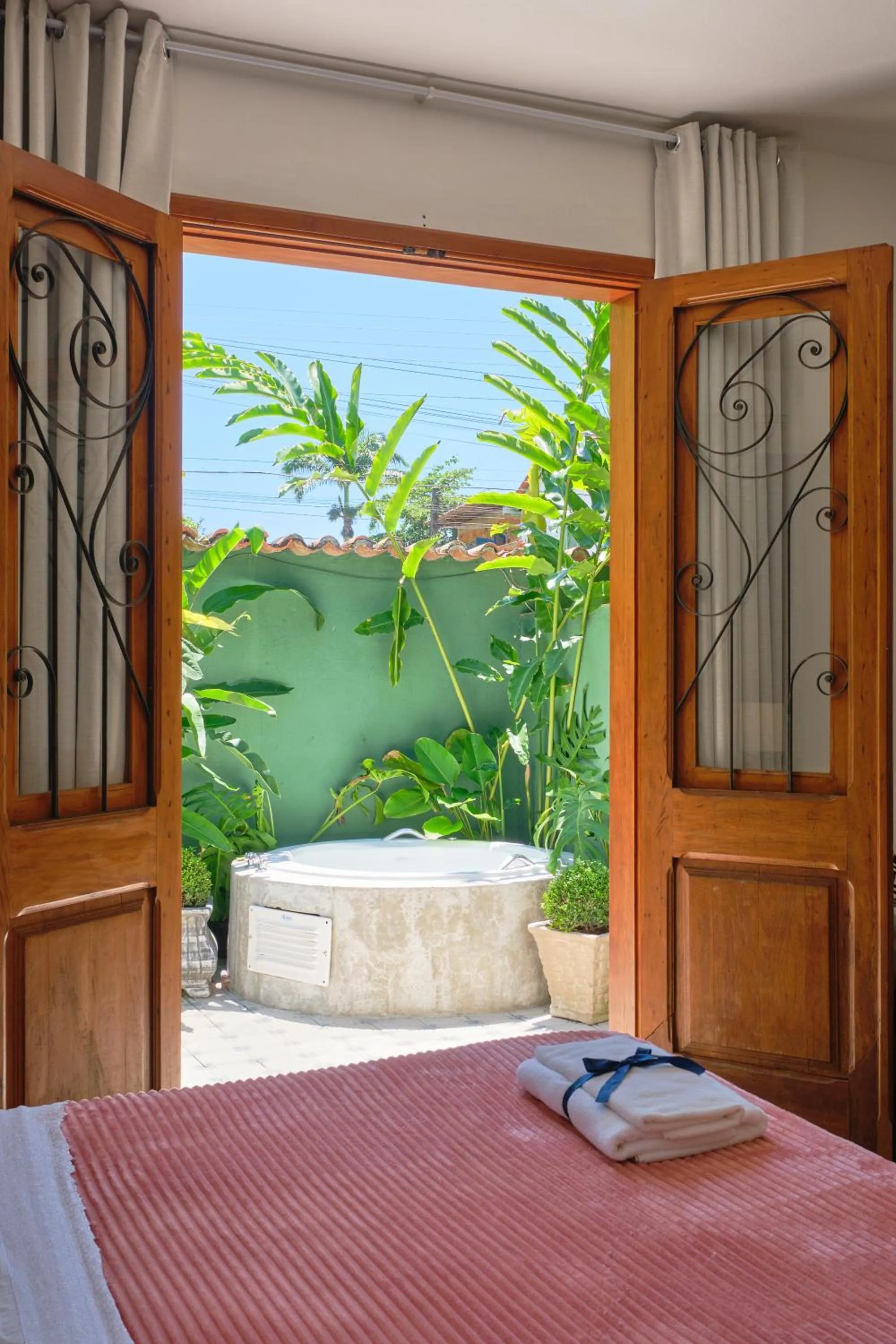 Bed in Pousada Pontal Gardens