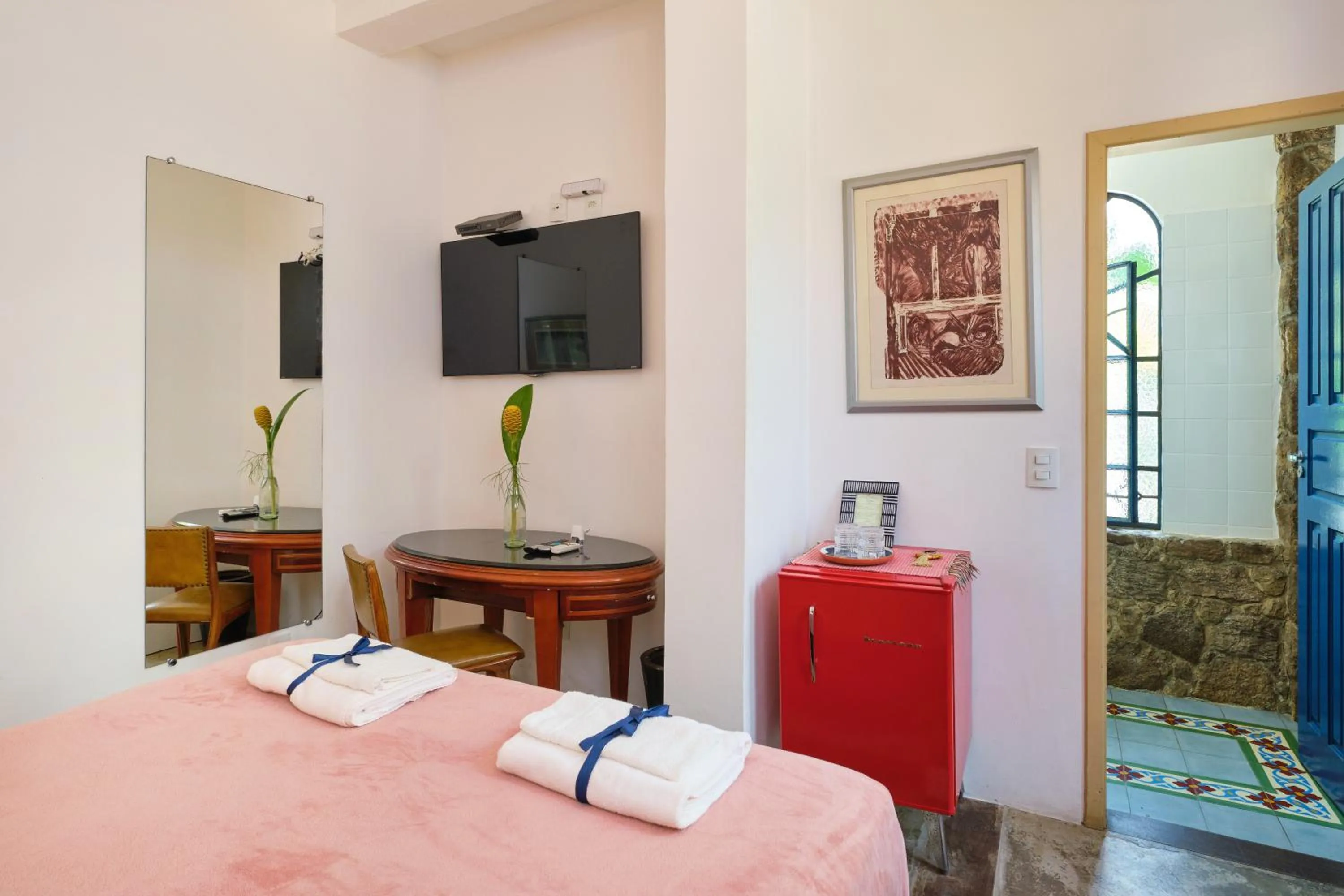 Bed in Pousada Pontal Gardens