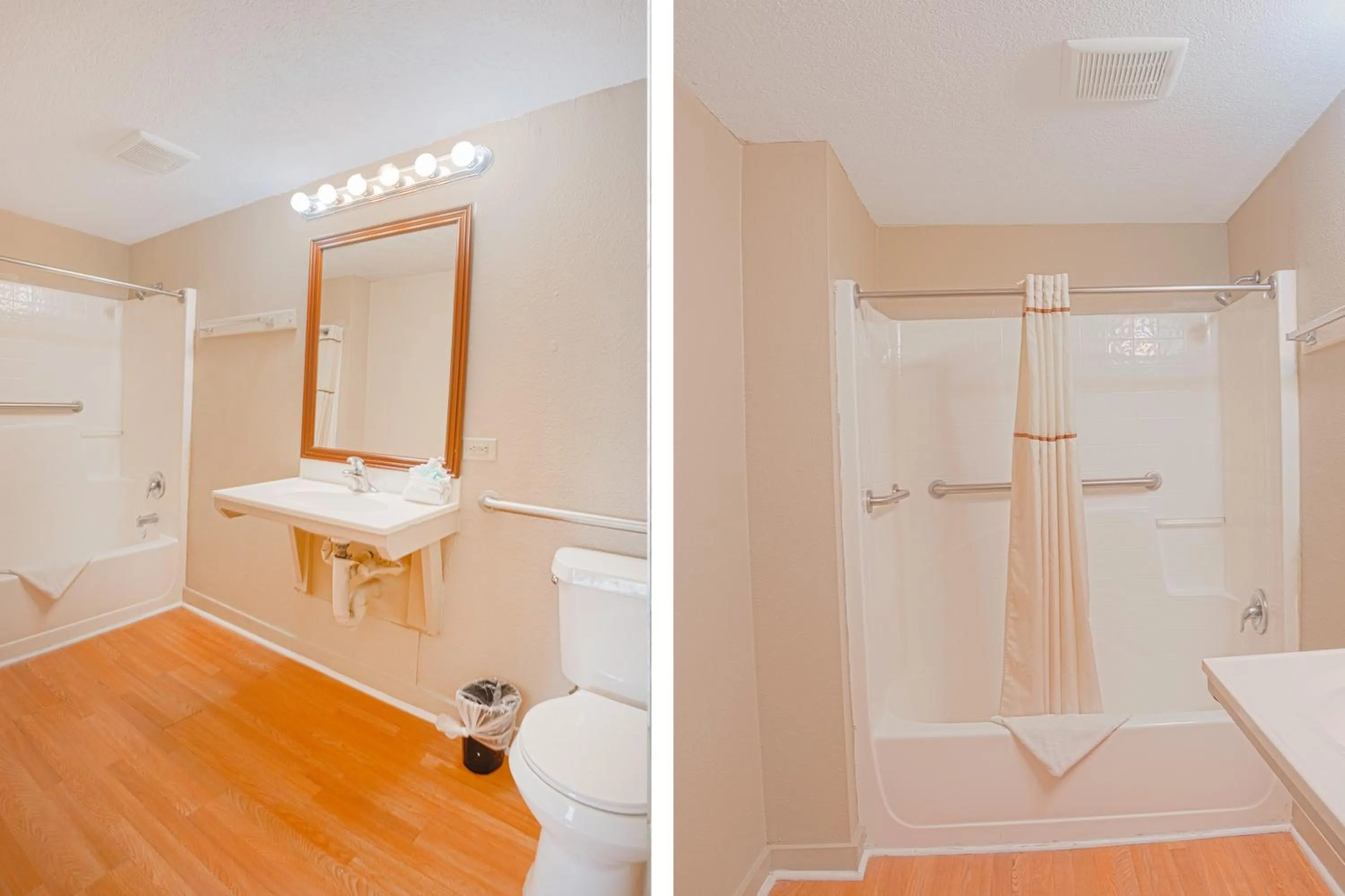 Bathroom in Liberty Garden Inn by OYO Kissimmee near Disney World