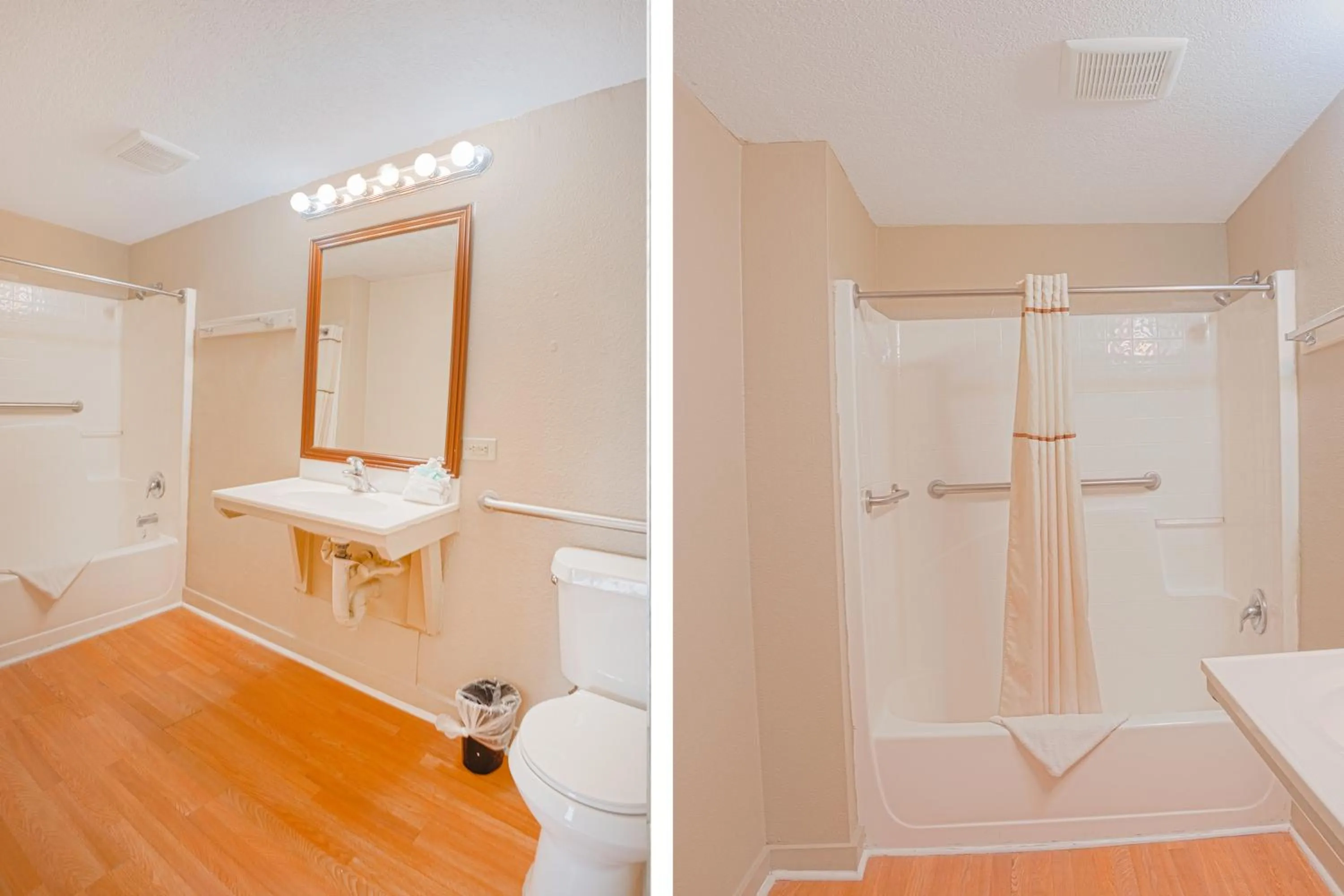 Bathroom in Liberty Garden Inn by OYO Kissimmee near Disney World