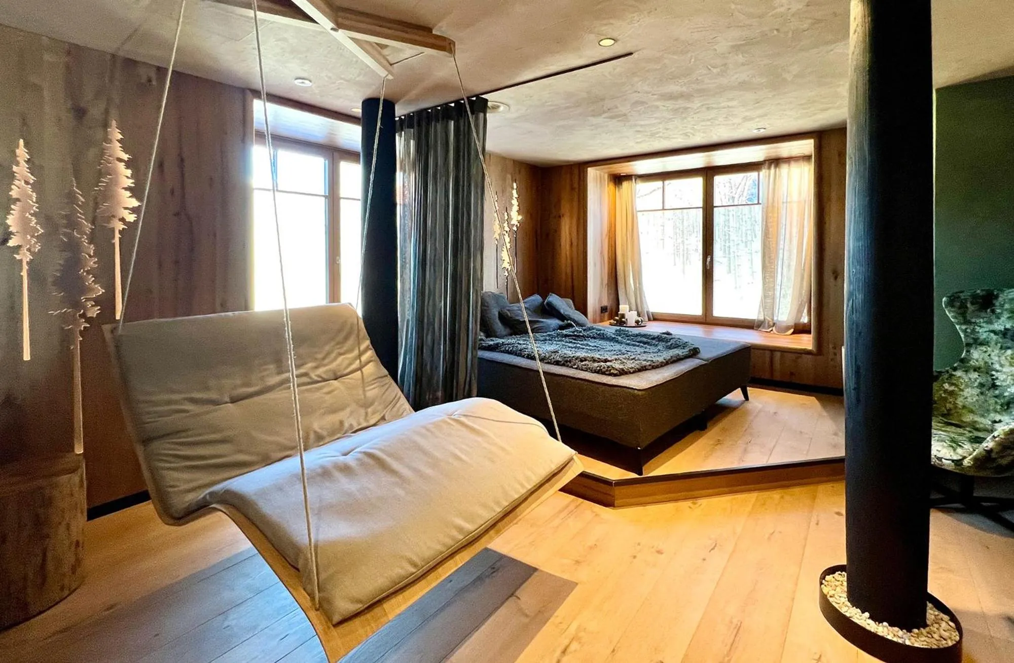 Sauna, Bed in Post-Hotel