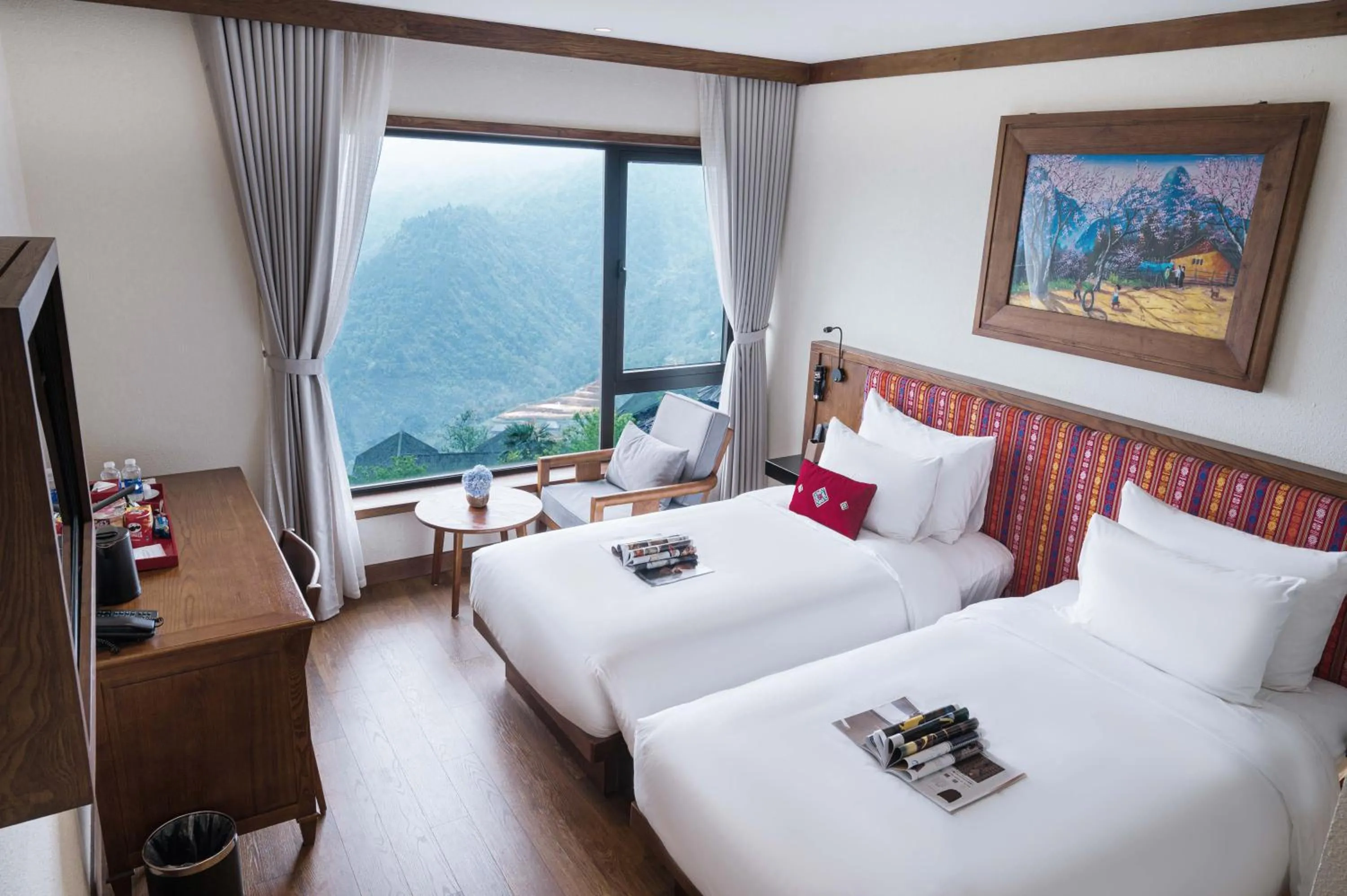 Bed in Sapa Catcat Hills Resort & Spa