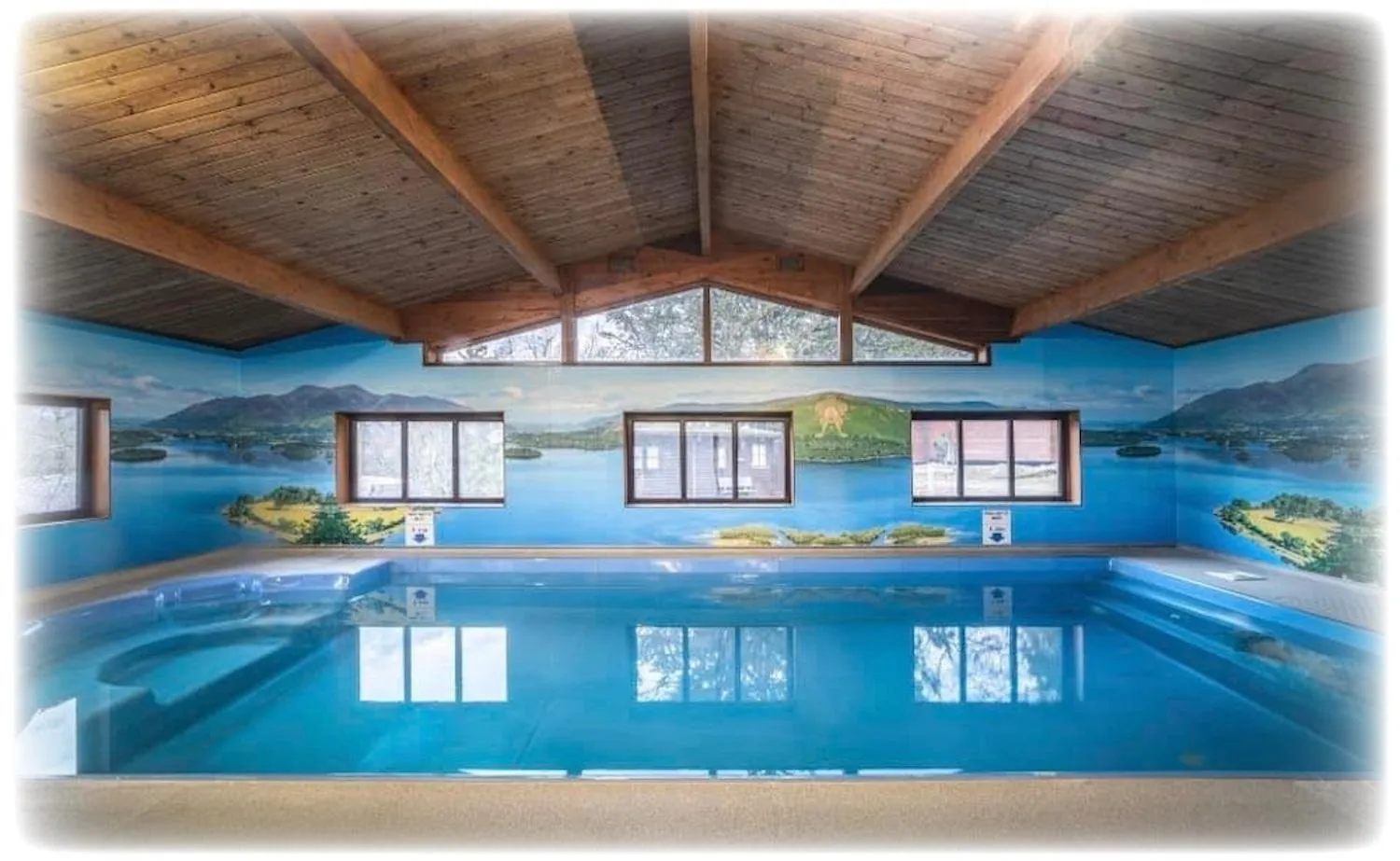 Swimming pool in Blelham Tarn Rustic cabin in tranquil woodland