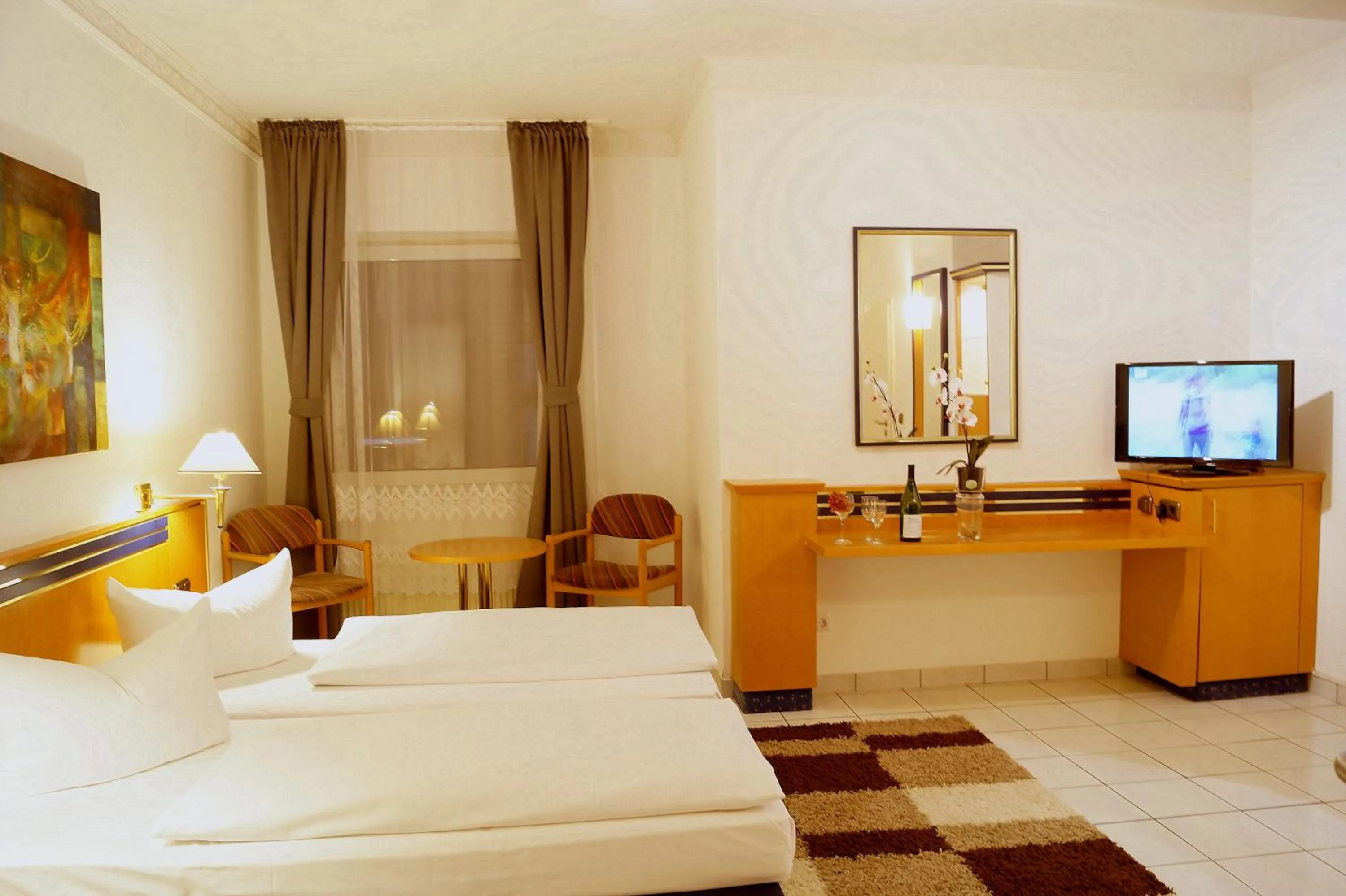 Photo of the whole room, Bed in Hotel Rahlstedter Hof