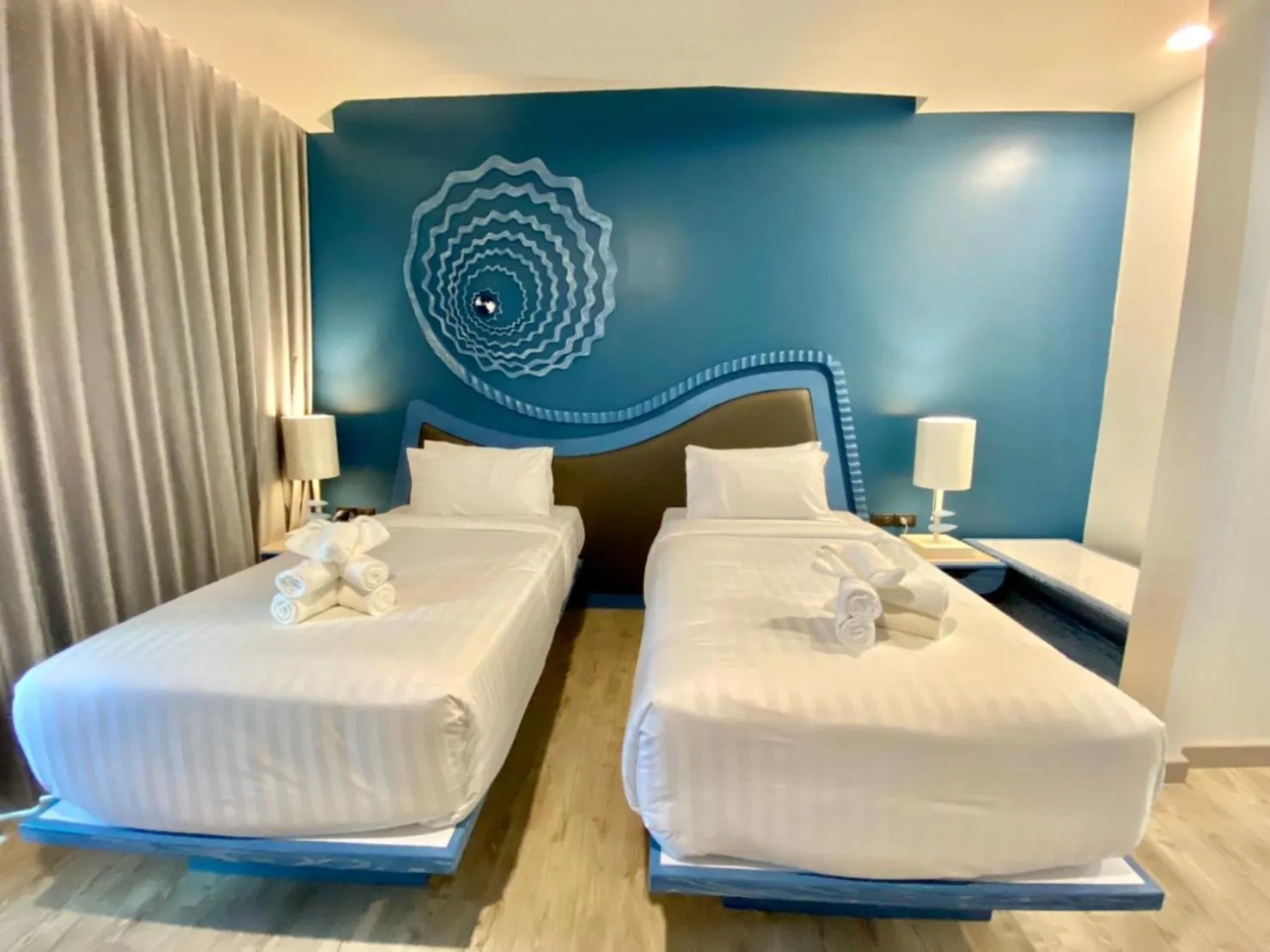 Bed in Elmas Cha Am Design Hotel