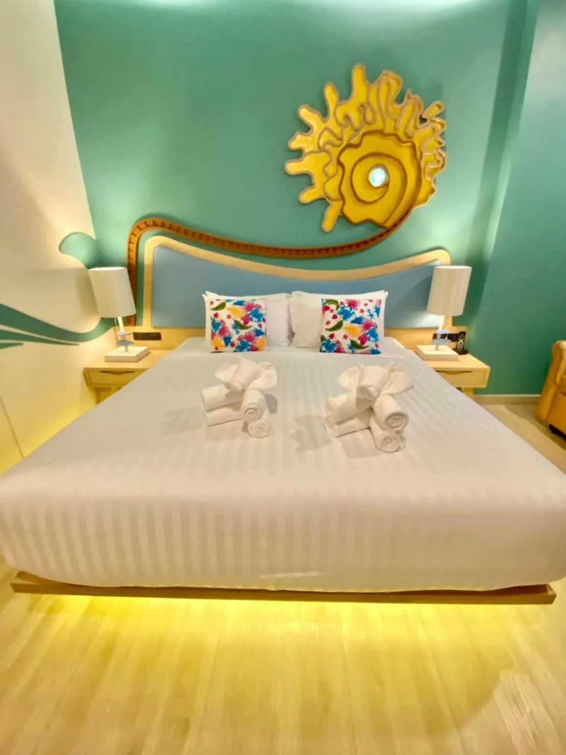 Bed in Elmas Cha Am Design Hotel
