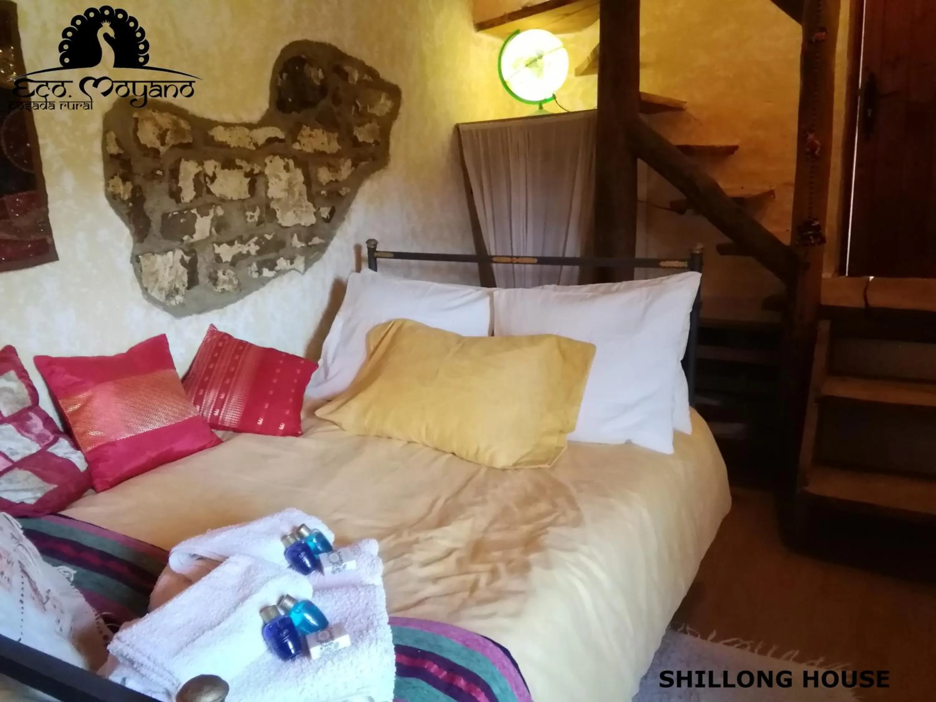 Bed in Eco Moyano Posada