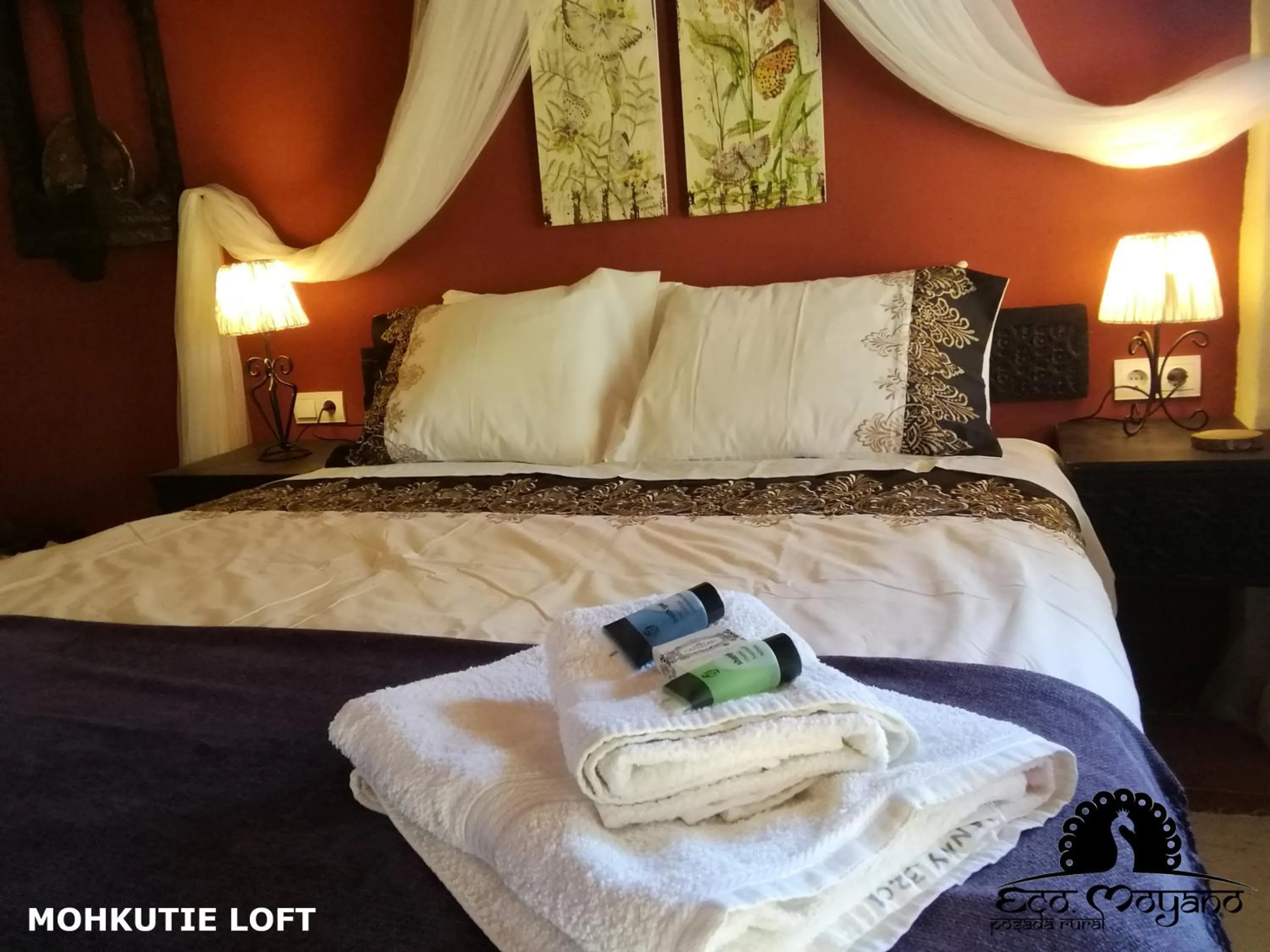 Bed in Eco Moyano Posada