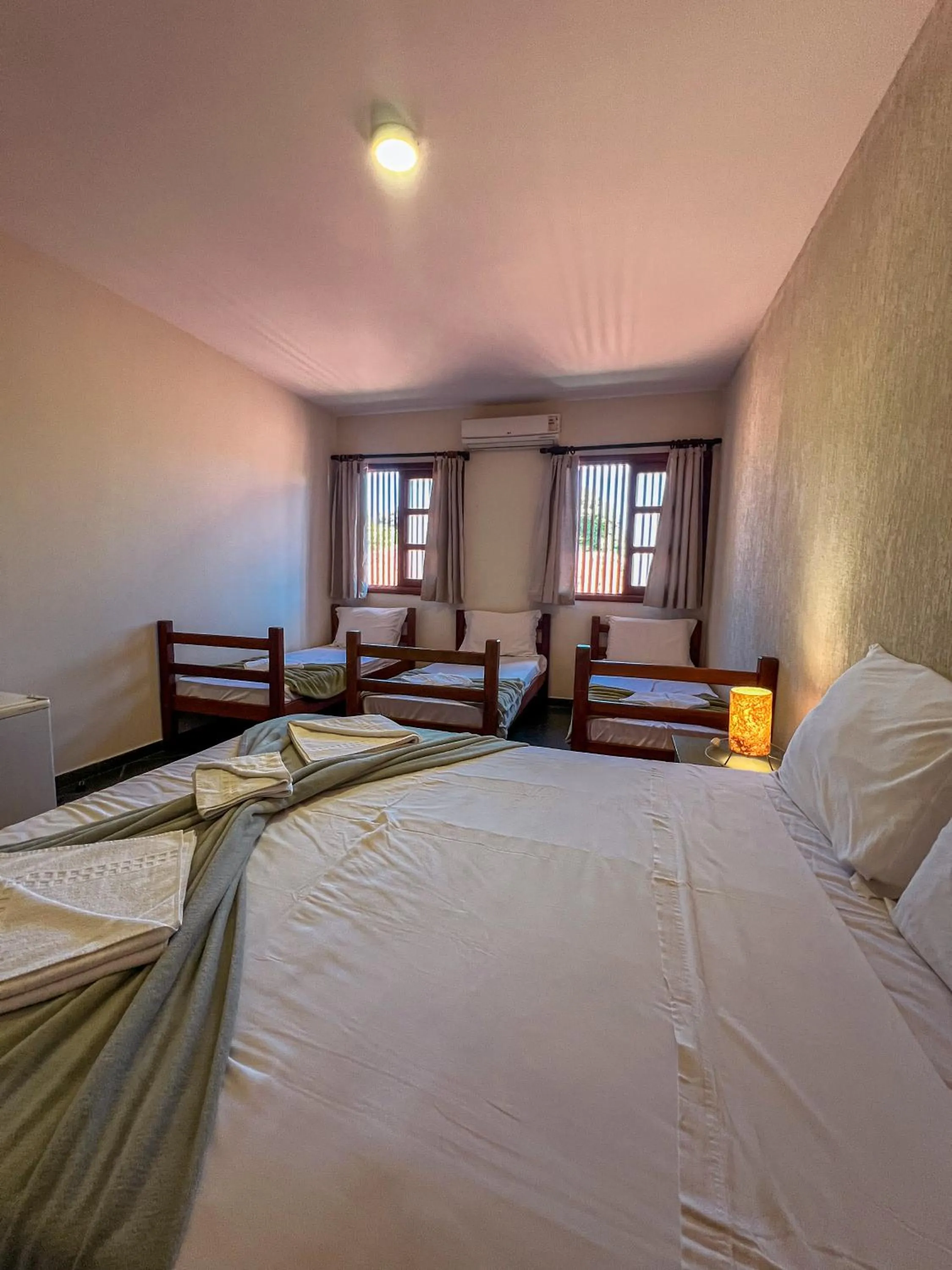 Bed in Pousada Céu de Estrelas