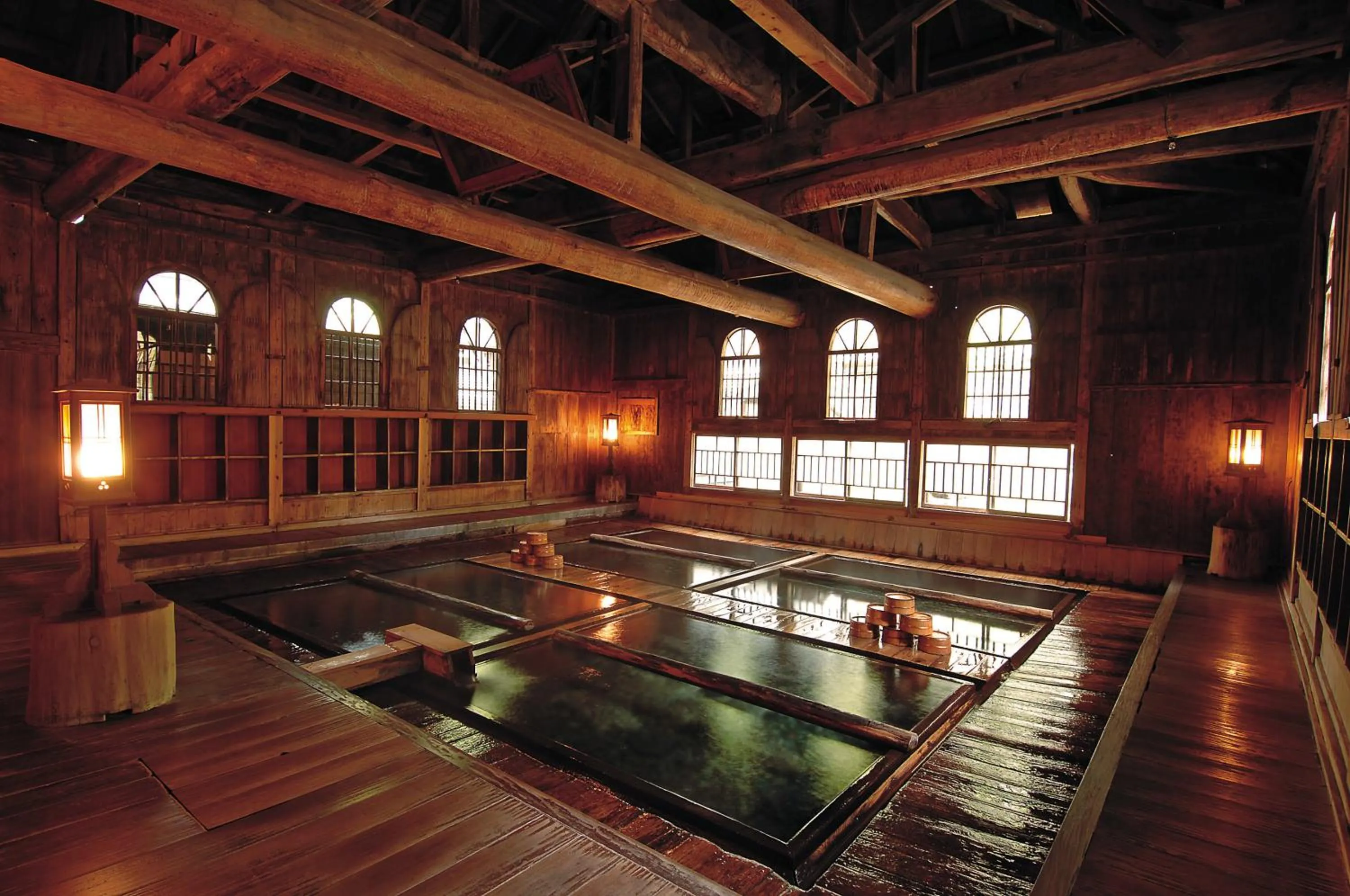 Hot Spring Bath in Houshi Onsen Chojukan
