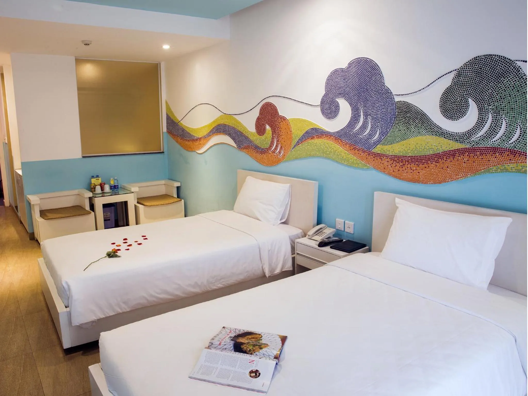 Photo of the whole room, Bed in Thang Long Espana Hotel