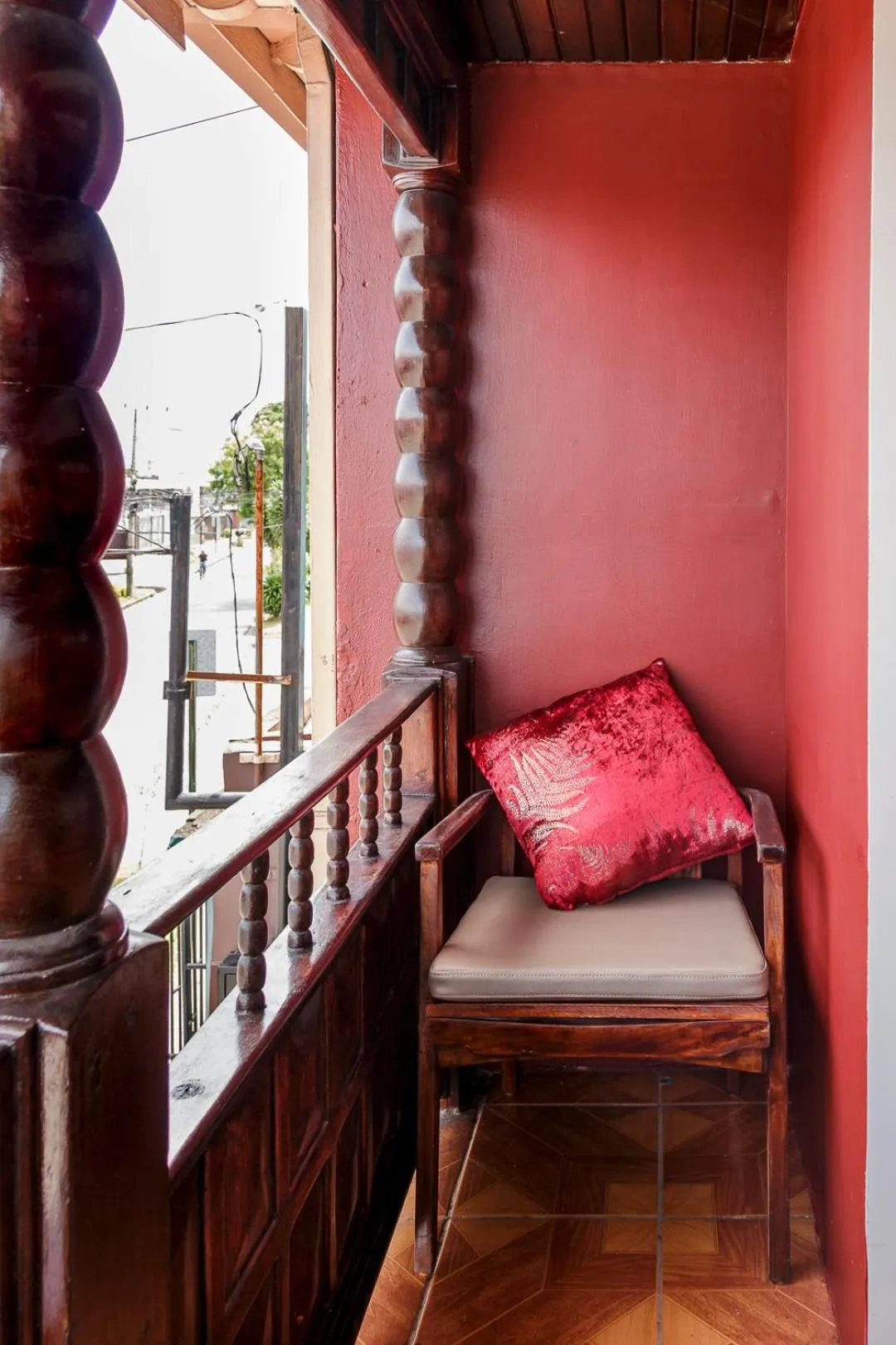 Balcony/Terrace, Bed in Delcafetalcr