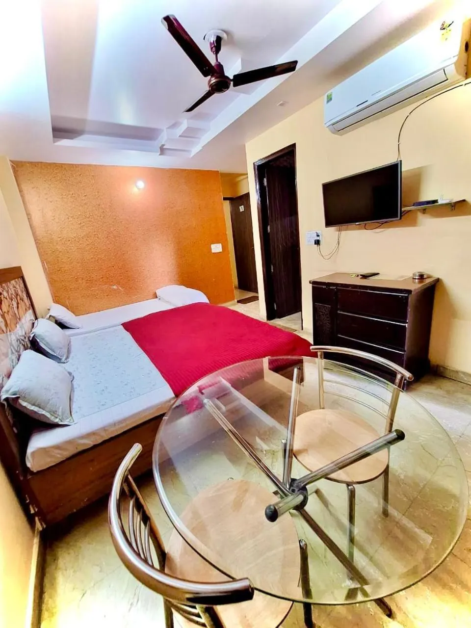 Bed in SSS Group Hotel Dwarka Delhi