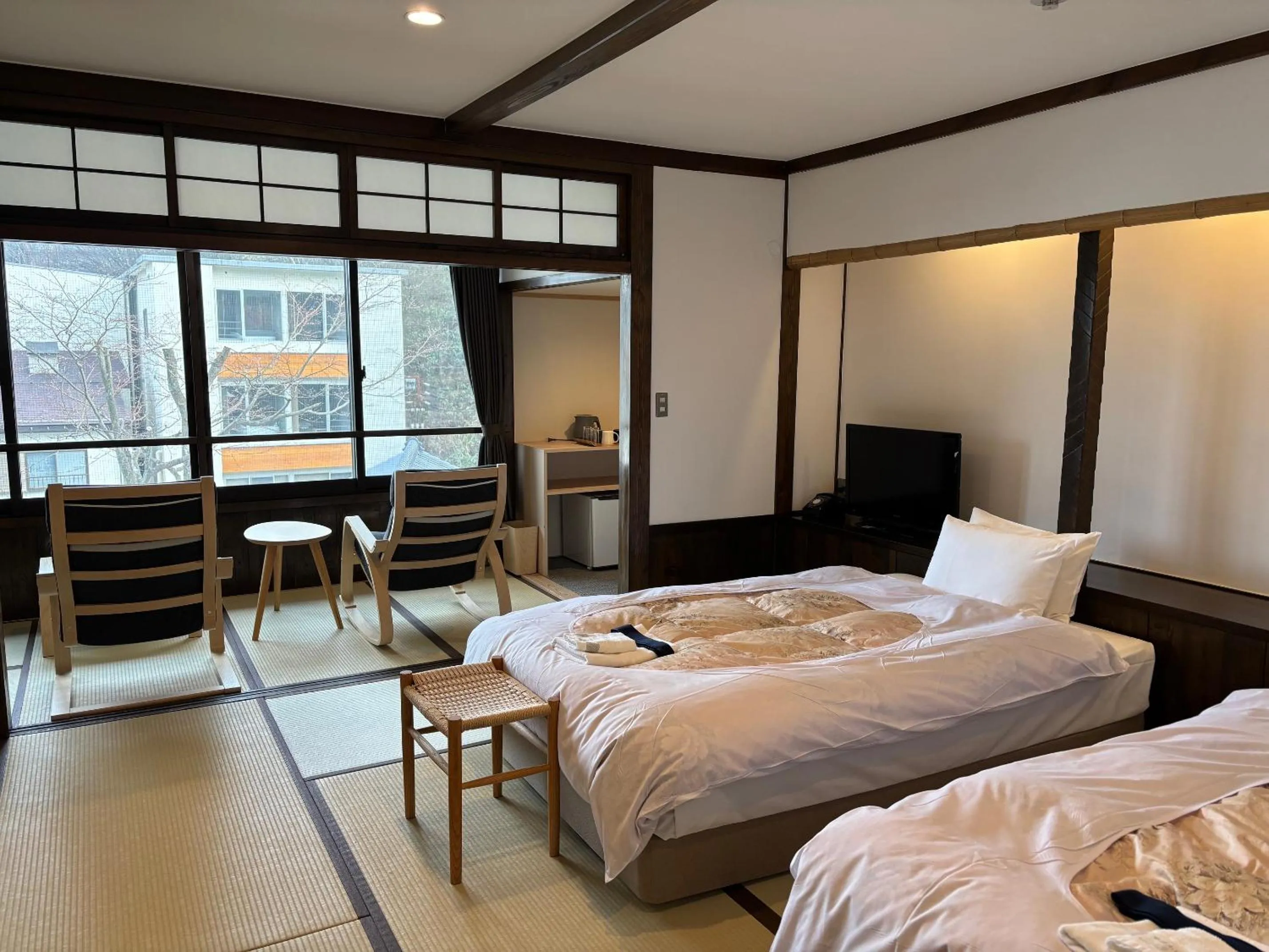 Bed in Kusatsu Onsen Kusatsu Hotel1913