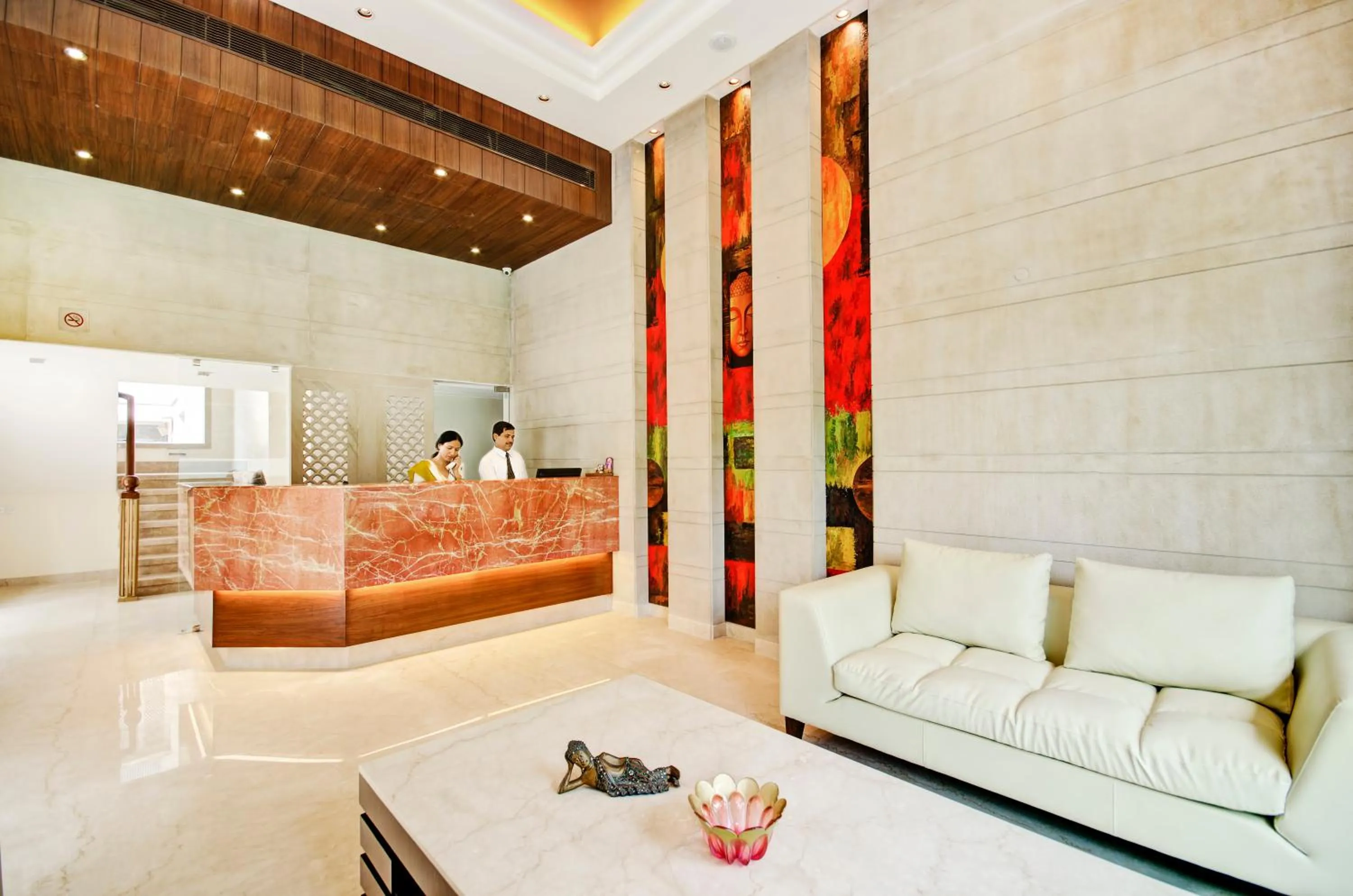 Lobby or reception in Hotel La Sagrita,Sunder Nagar