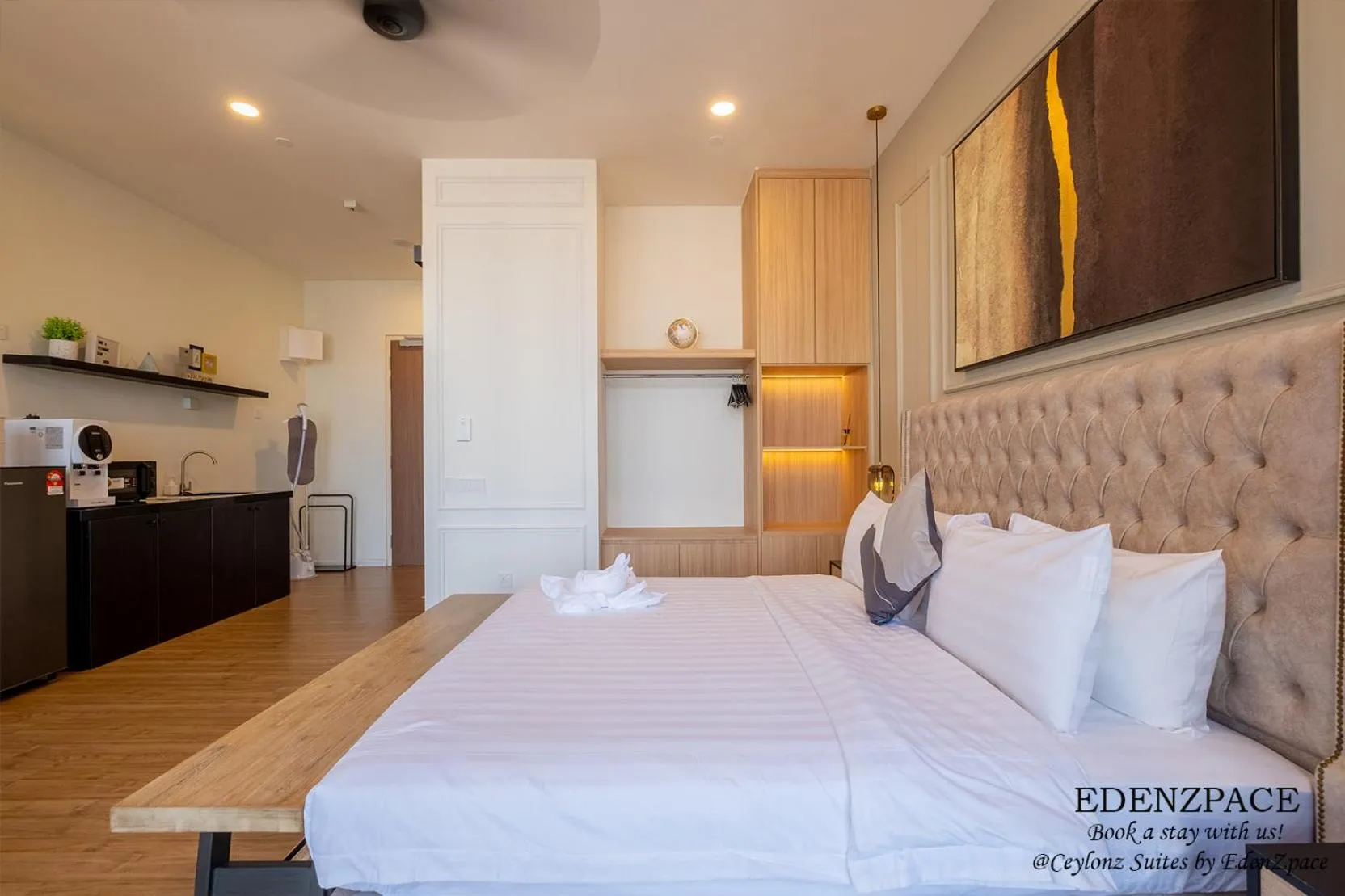 Bed in Ceylonz Suites by EdenZpace