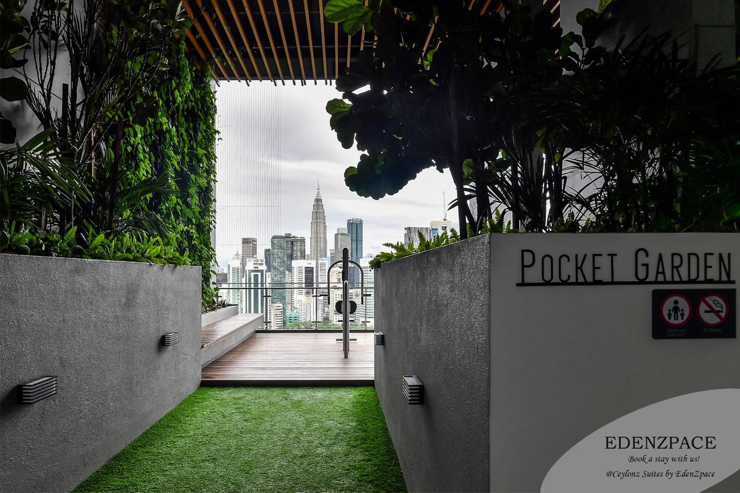 Garden in Ceylonz Suites by EdenZpace