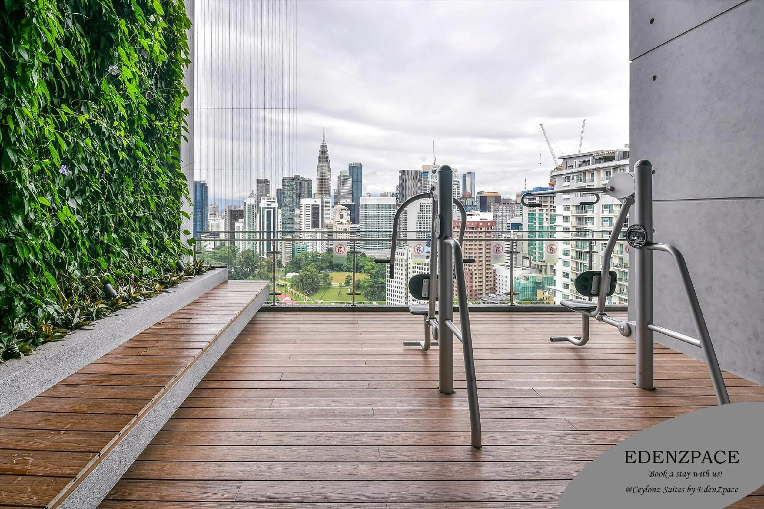 Garden in Ceylonz Suites by EdenZpace