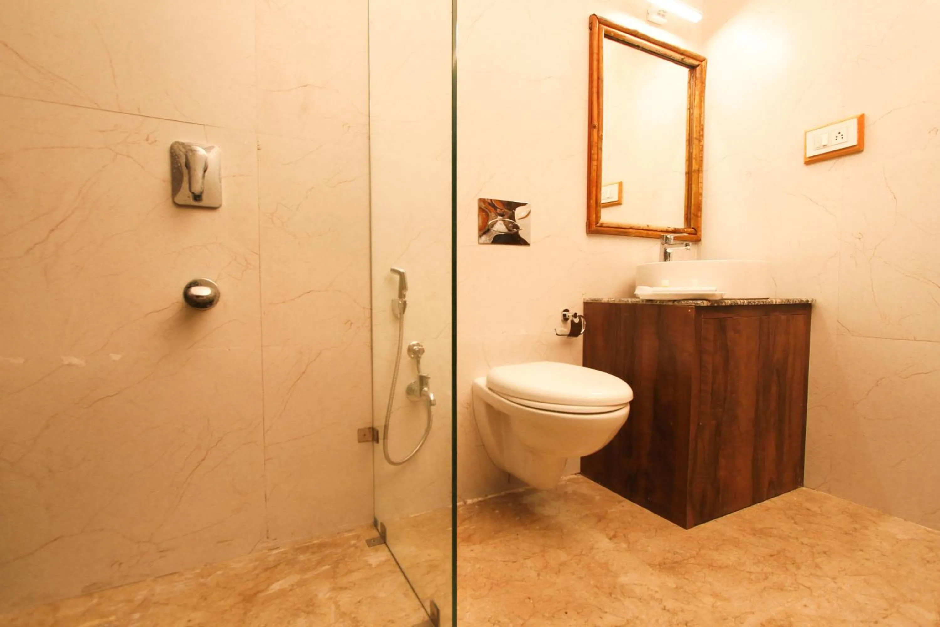 Bathroom in The Nature's Green Resort, Bhimtal, Nainital