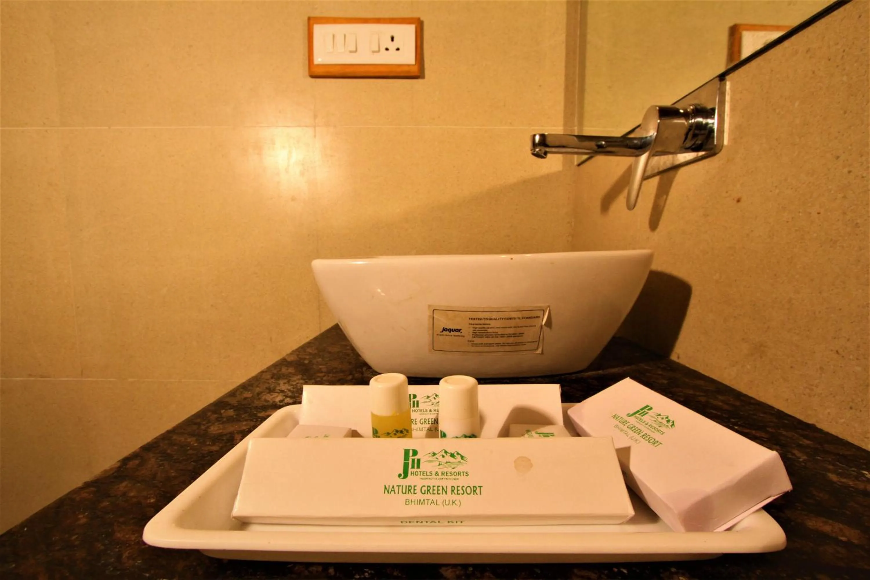 Bathroom in The Nature's Green Resort, Bhimtal, Nainital