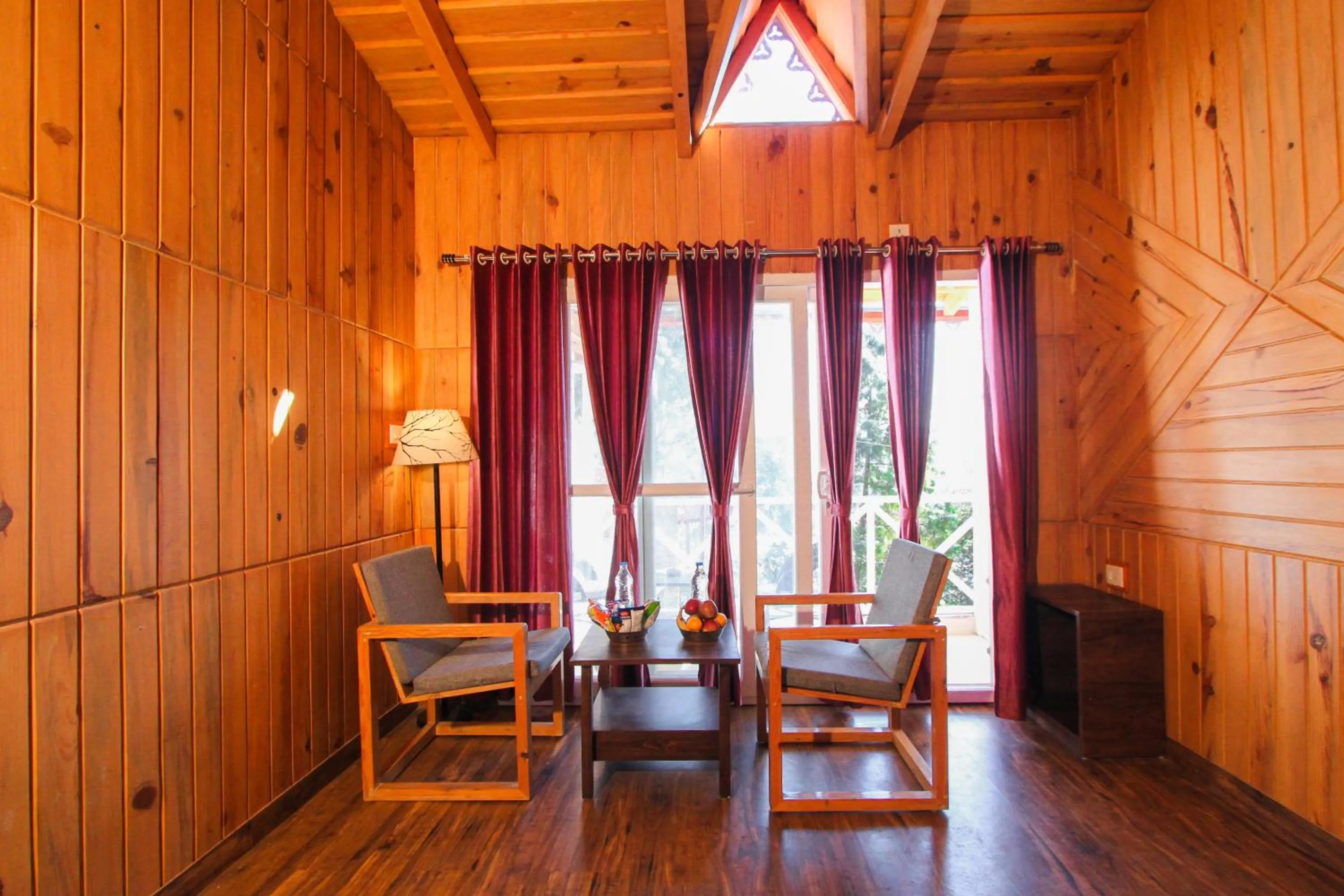 Dining area in The Nature's Green Resort, Bhimtal, Nainital