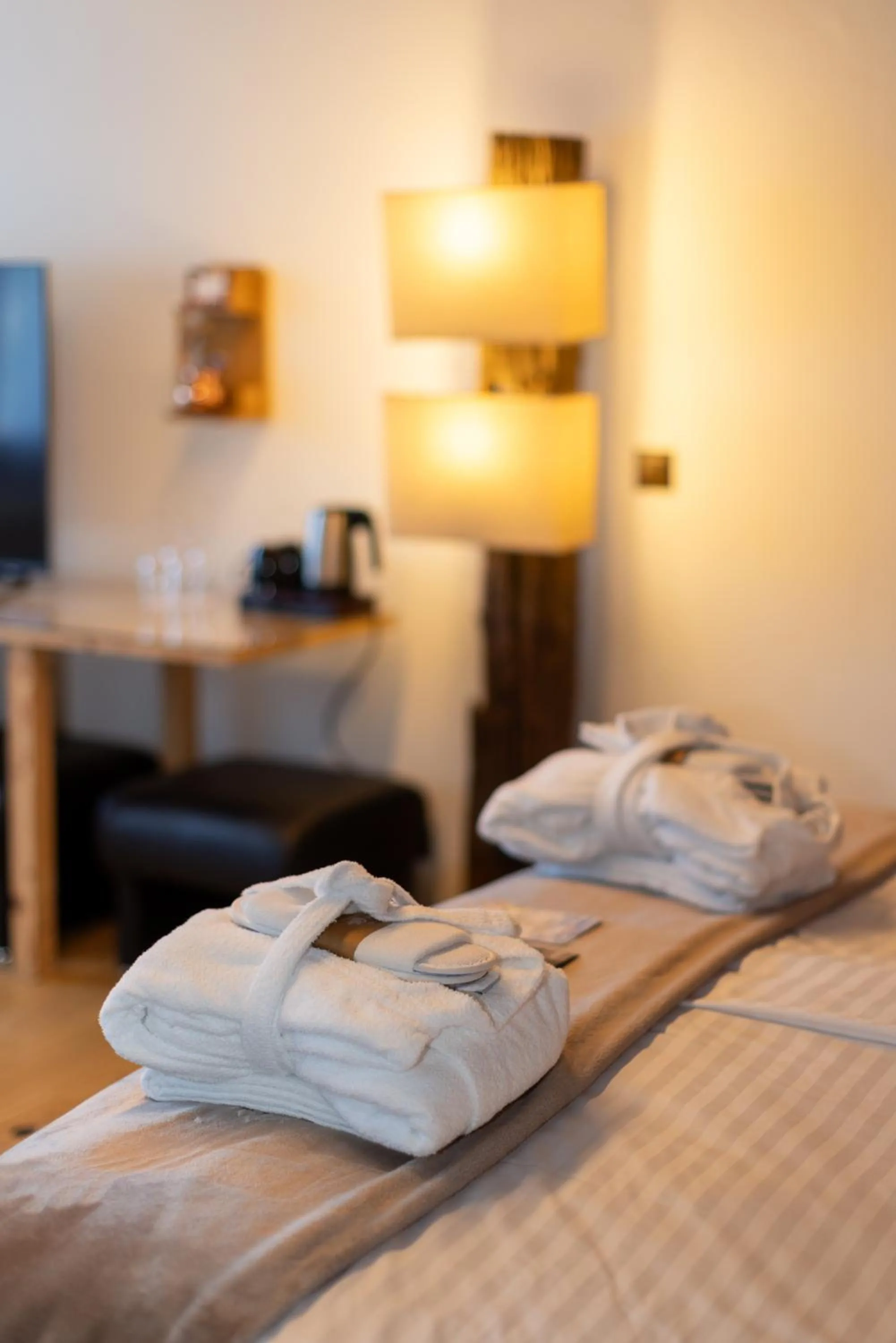 Bed in Hôtel Cailler & Bains de la Gruyère