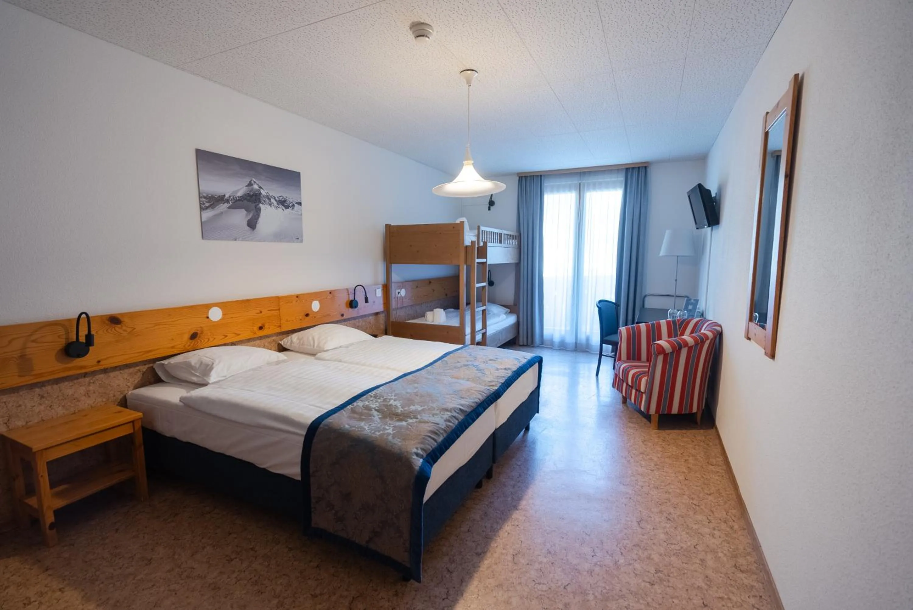 Bed in Hôtel Les Sources