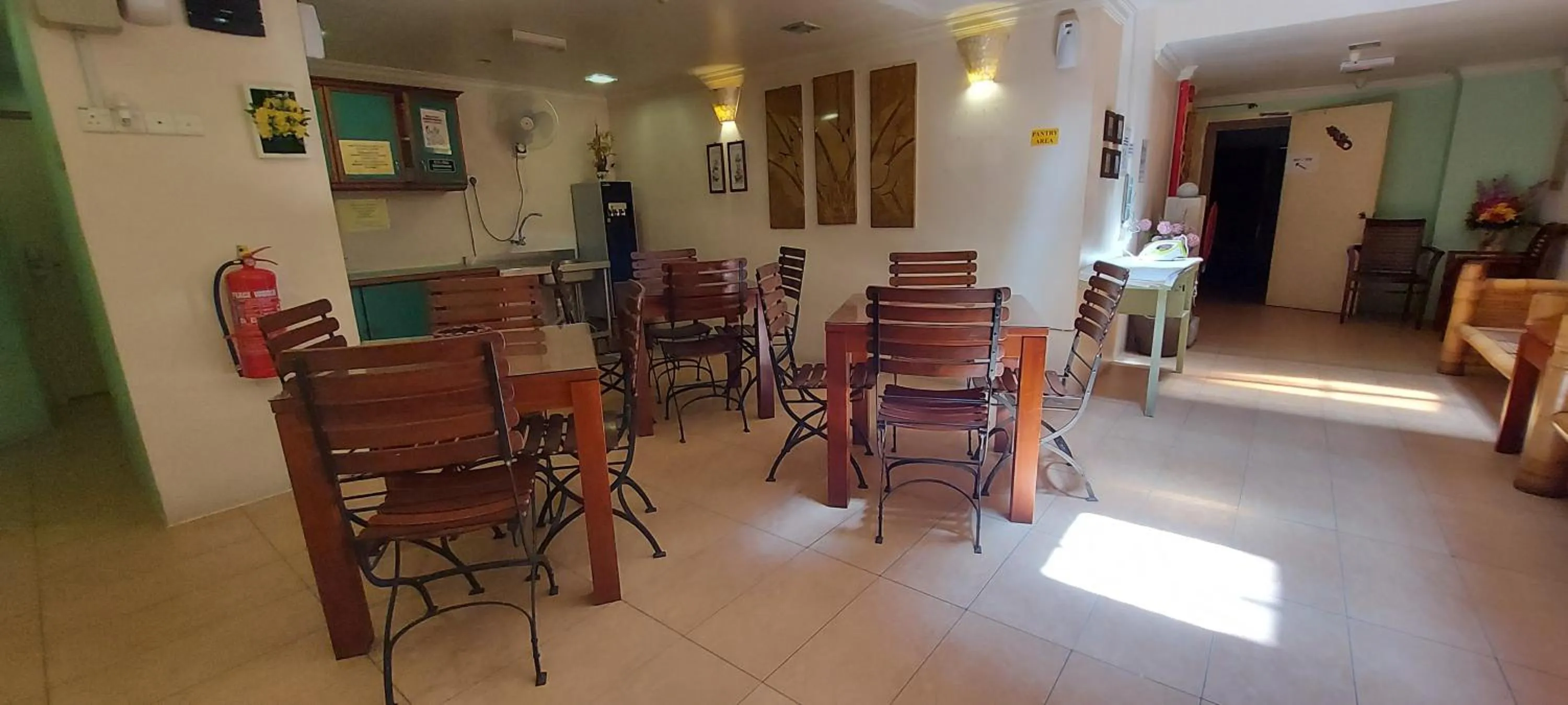 Dining area in Hotel Johan