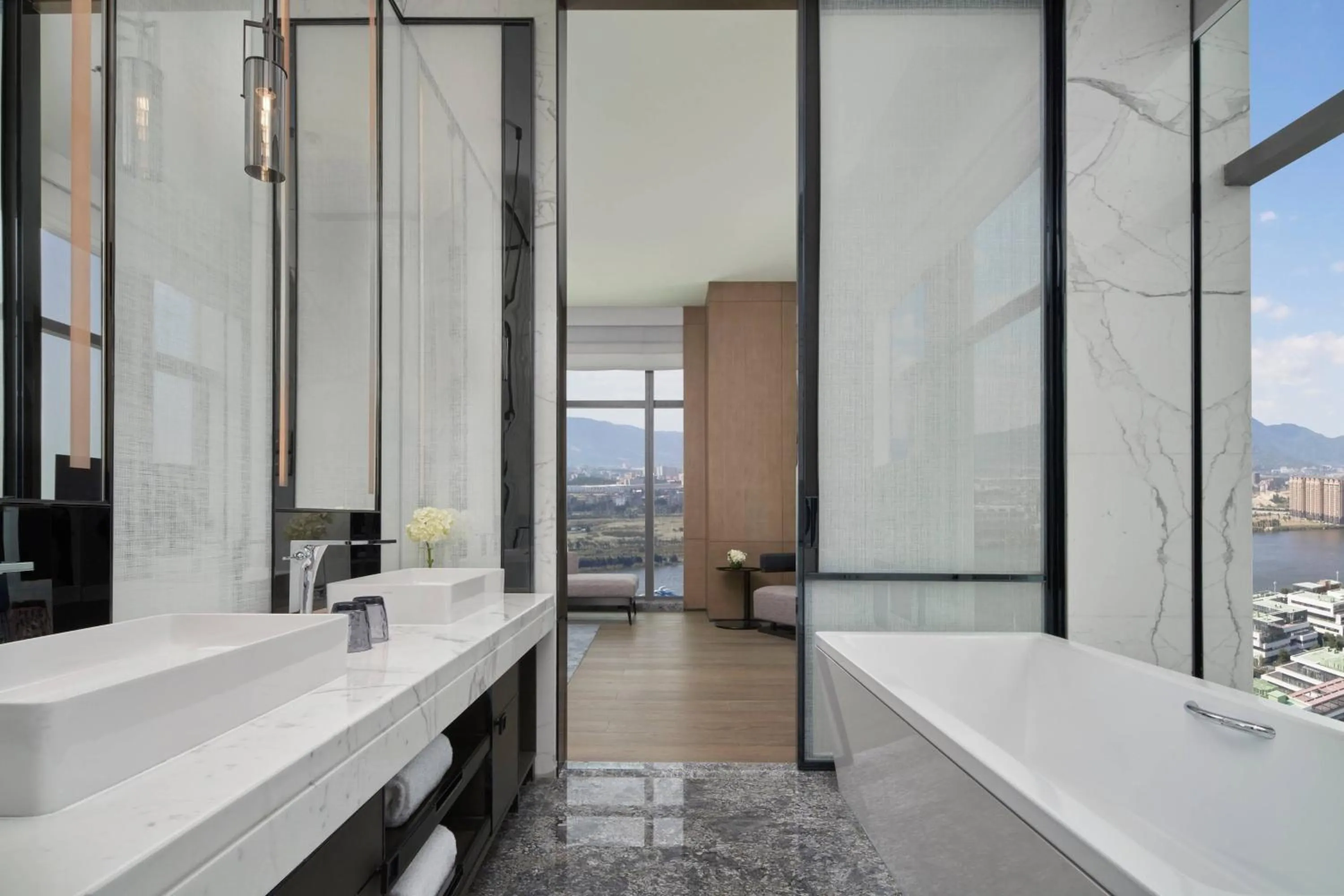 Bathroom in Fuzhou Marriott Hotel Riverside