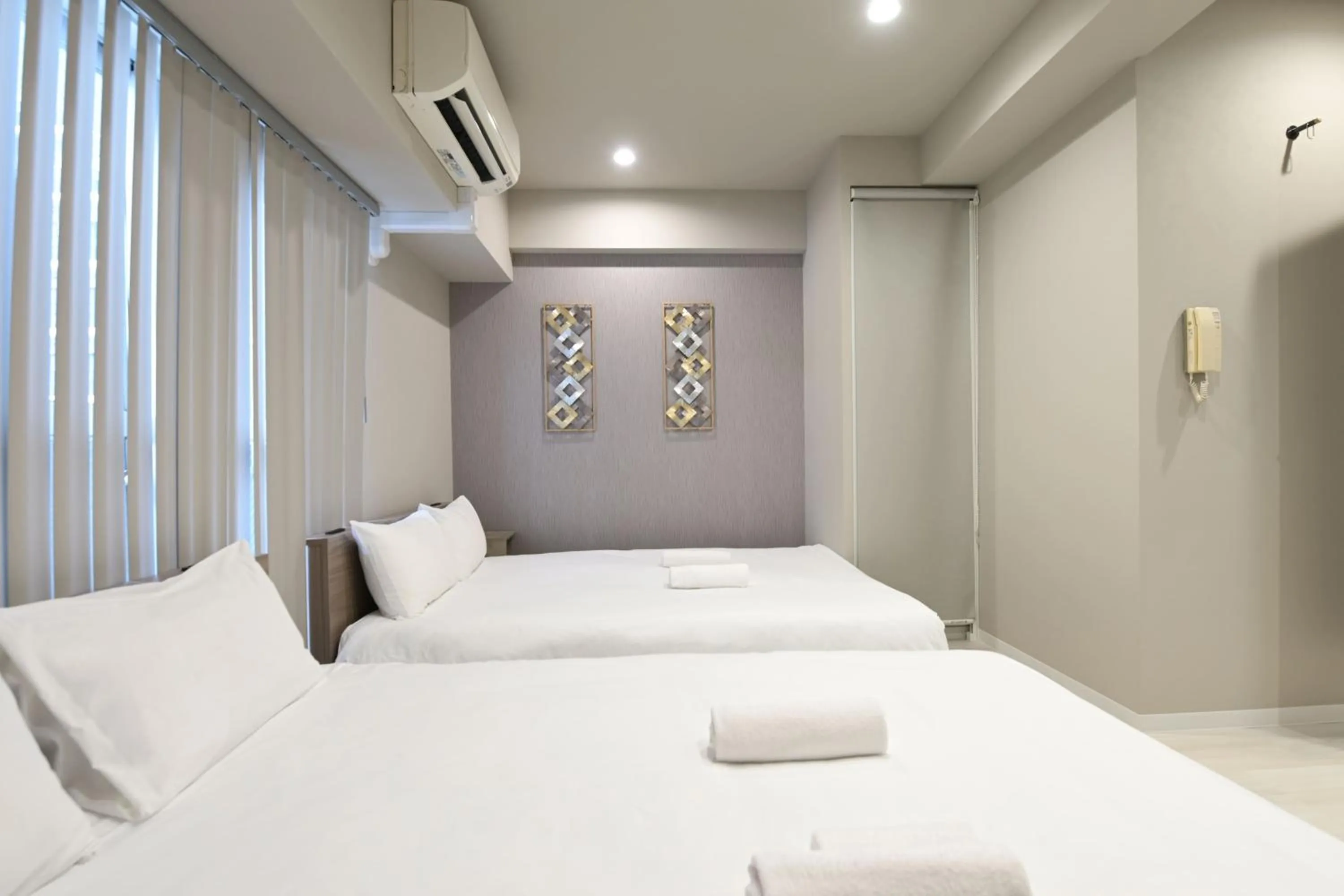 Bed in Ostay Kitahama Hotel Apartment