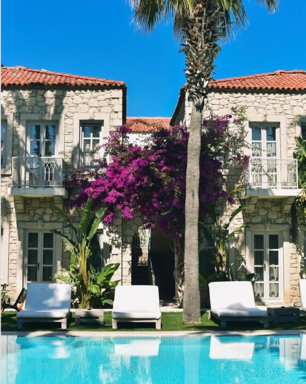 Garden view in Manastir Alacati Hotel