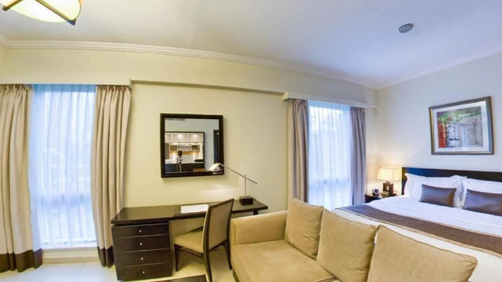 Seating area in Nuran Marina