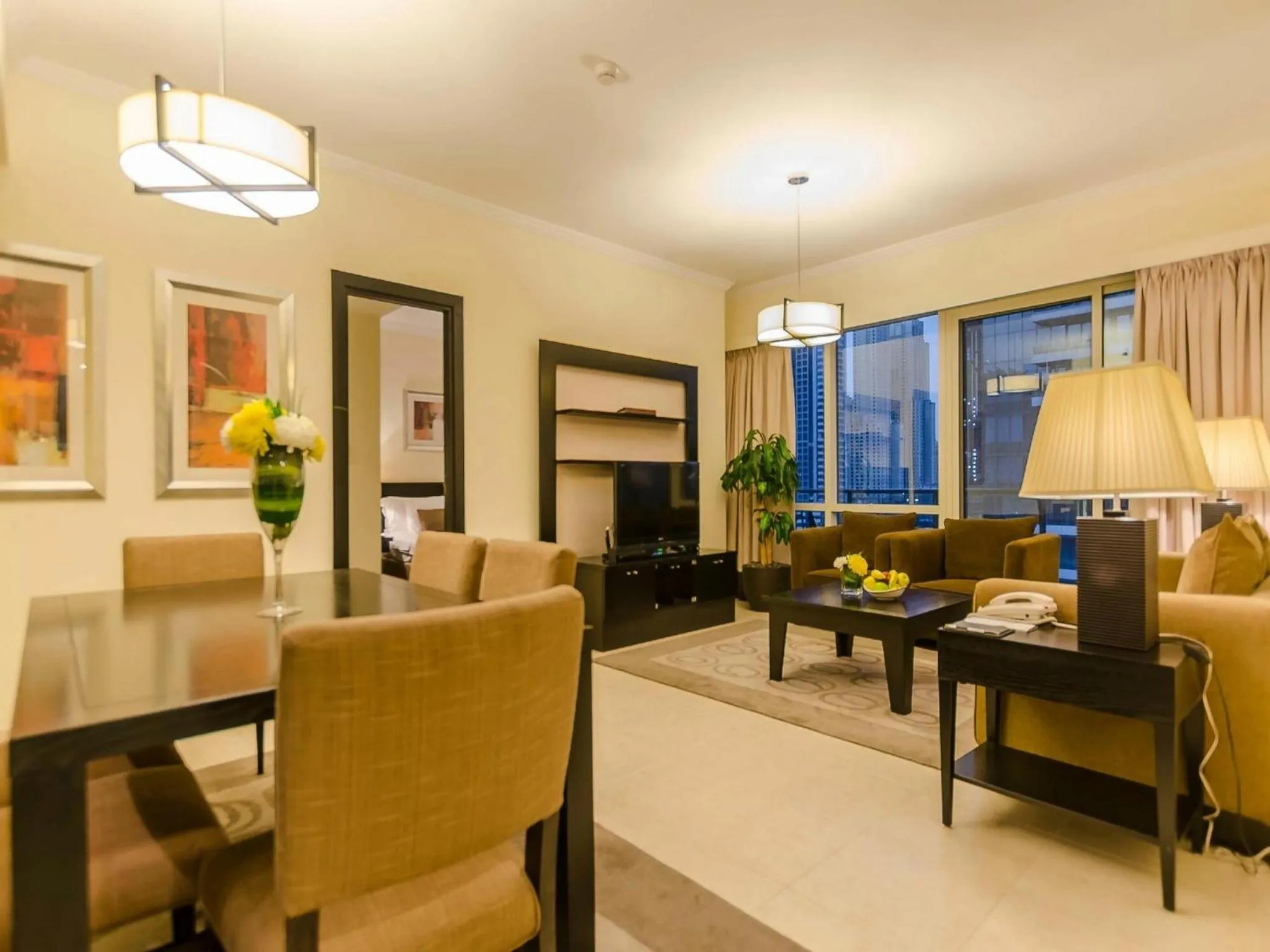 Seating area in Nuran Marina