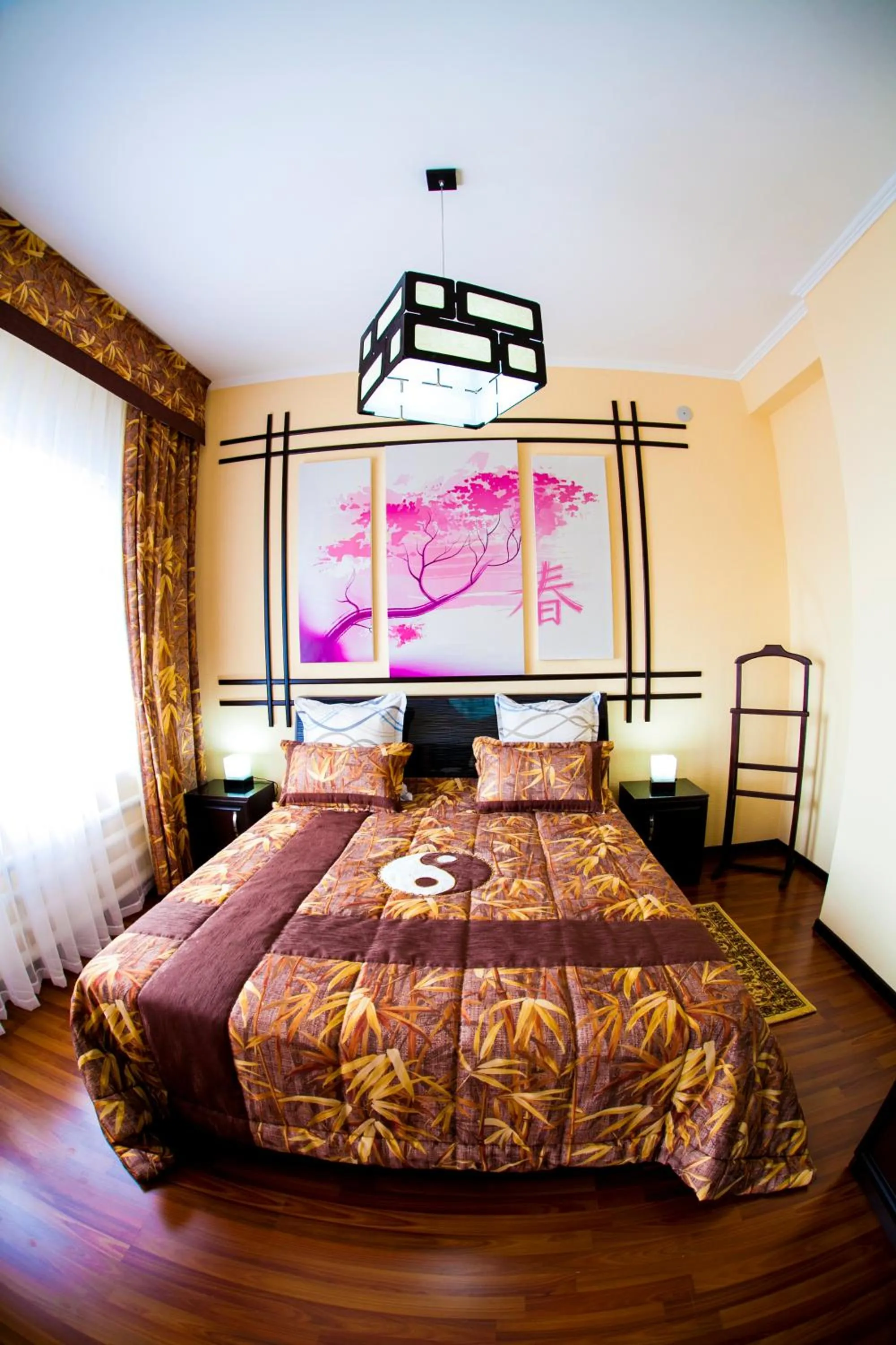 Bed in Hotel Osh-Nuru