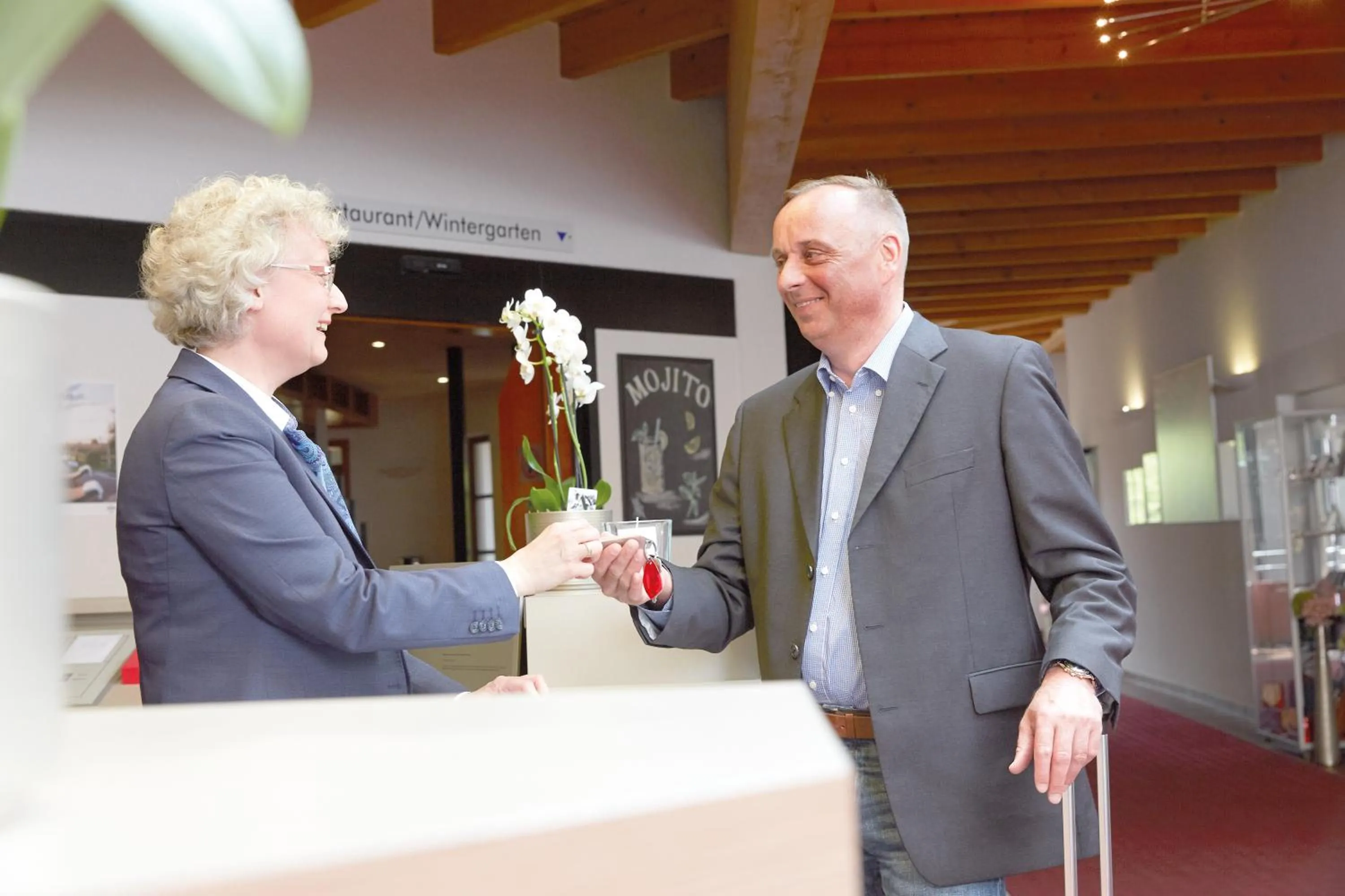 Lobby or reception in ARAMIS Tagungs- und Sporthotel