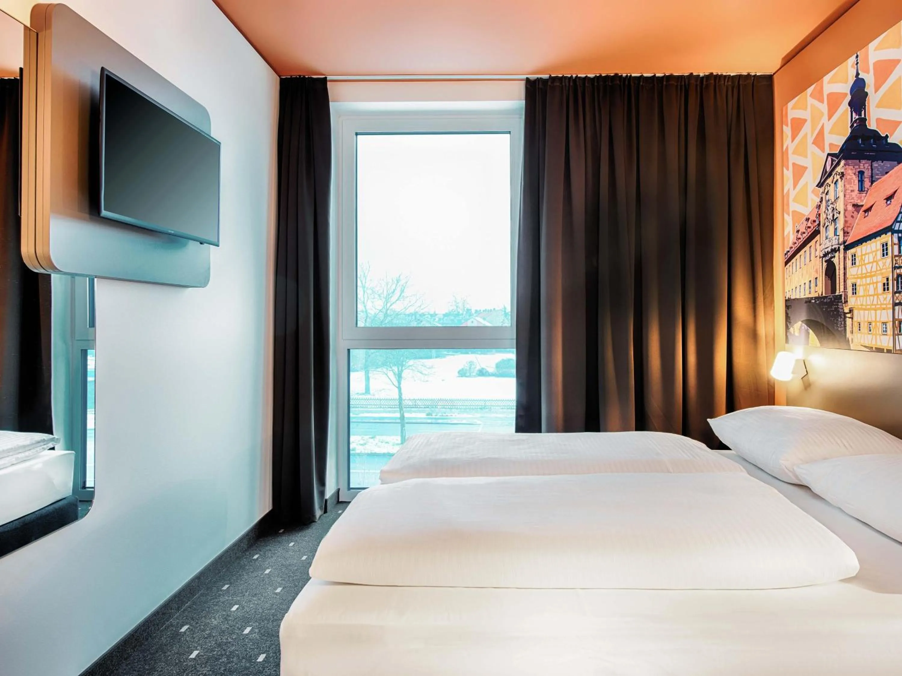 Photo of the whole room, Bed in B&B Hotel Bamberg