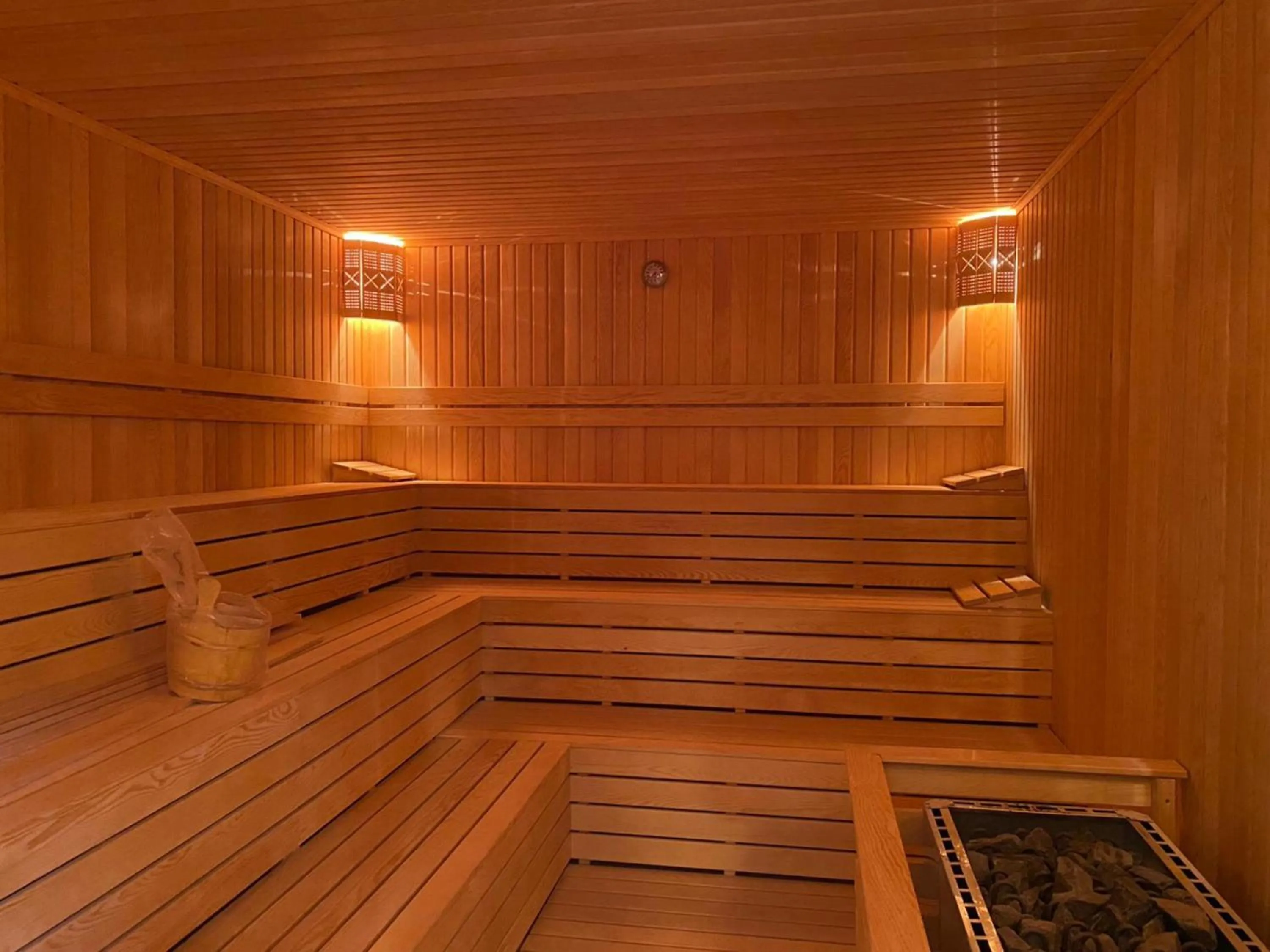 Sauna in Courtyard Long Beach Holiday Resort